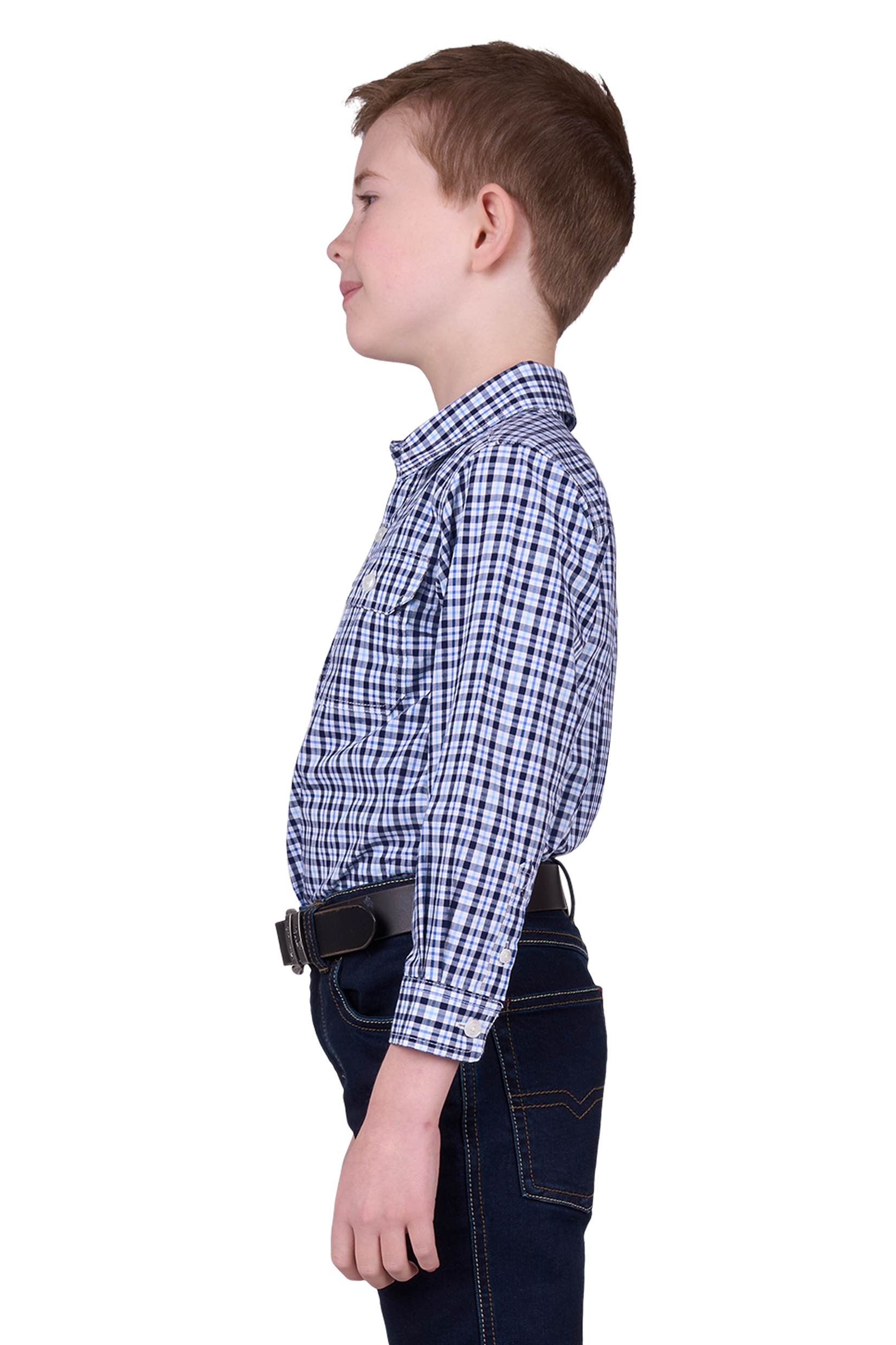 Kid's Coney Half Placket Long Sleeve Shirt