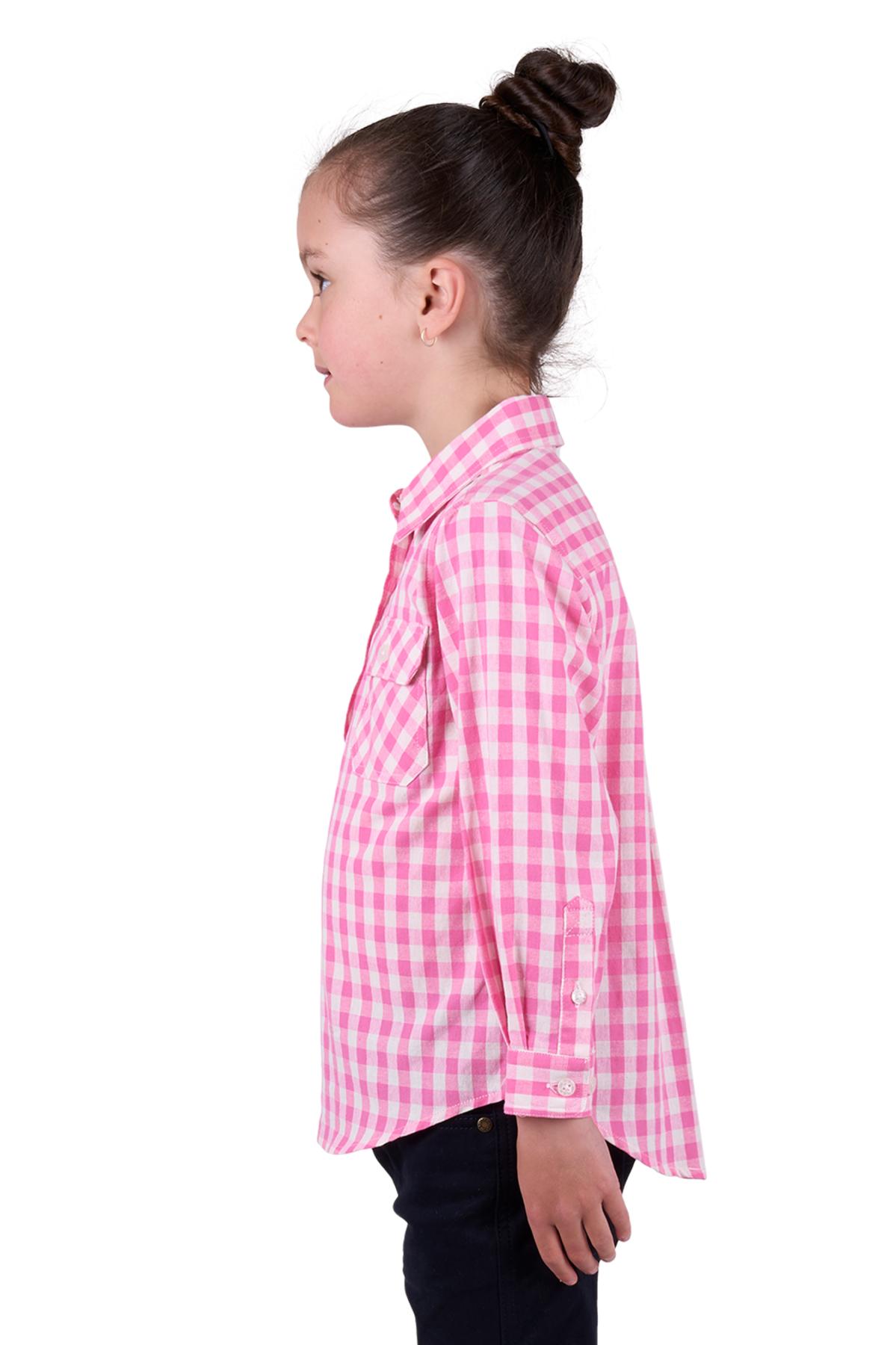 Kid's Melly Half Placket Long Sleeve Shirt