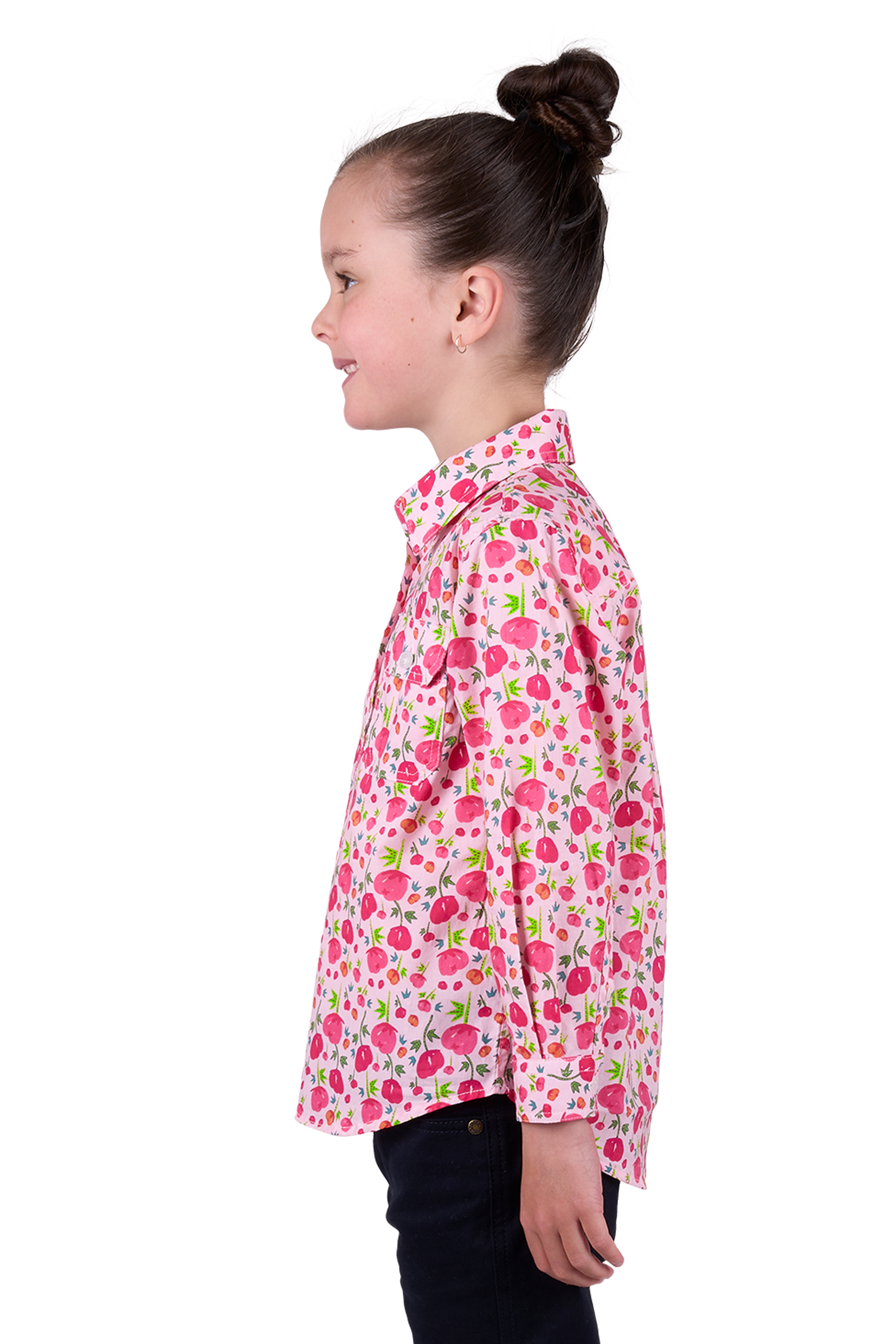 Kid's Sisu Half Placket Long Sleeve Shirt