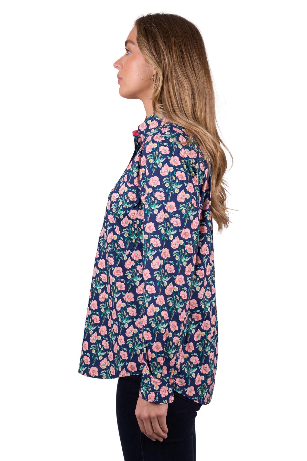 Women's Fauna Half Placket Long Sleeve Shirt