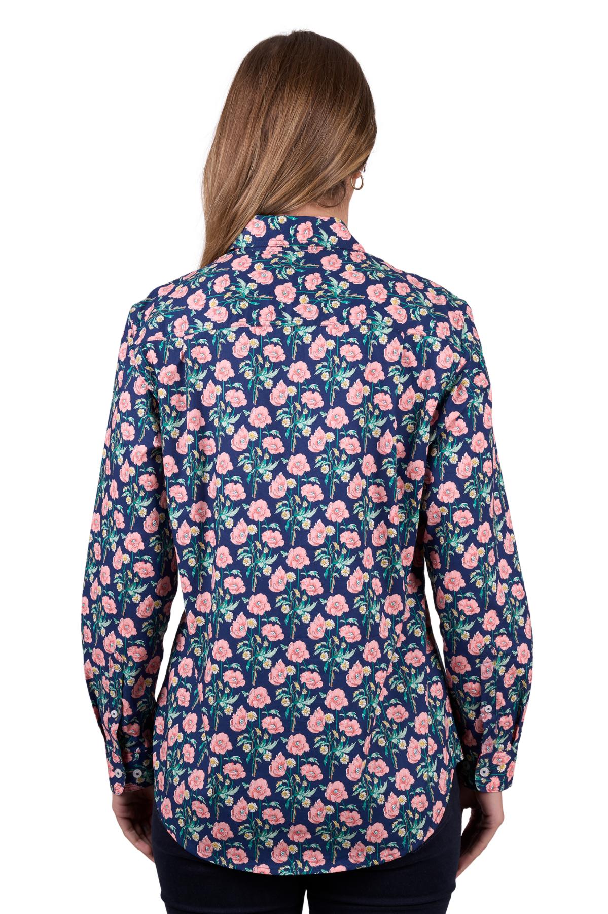 Women's Fauna Half Placket Long Sleeve Shirt