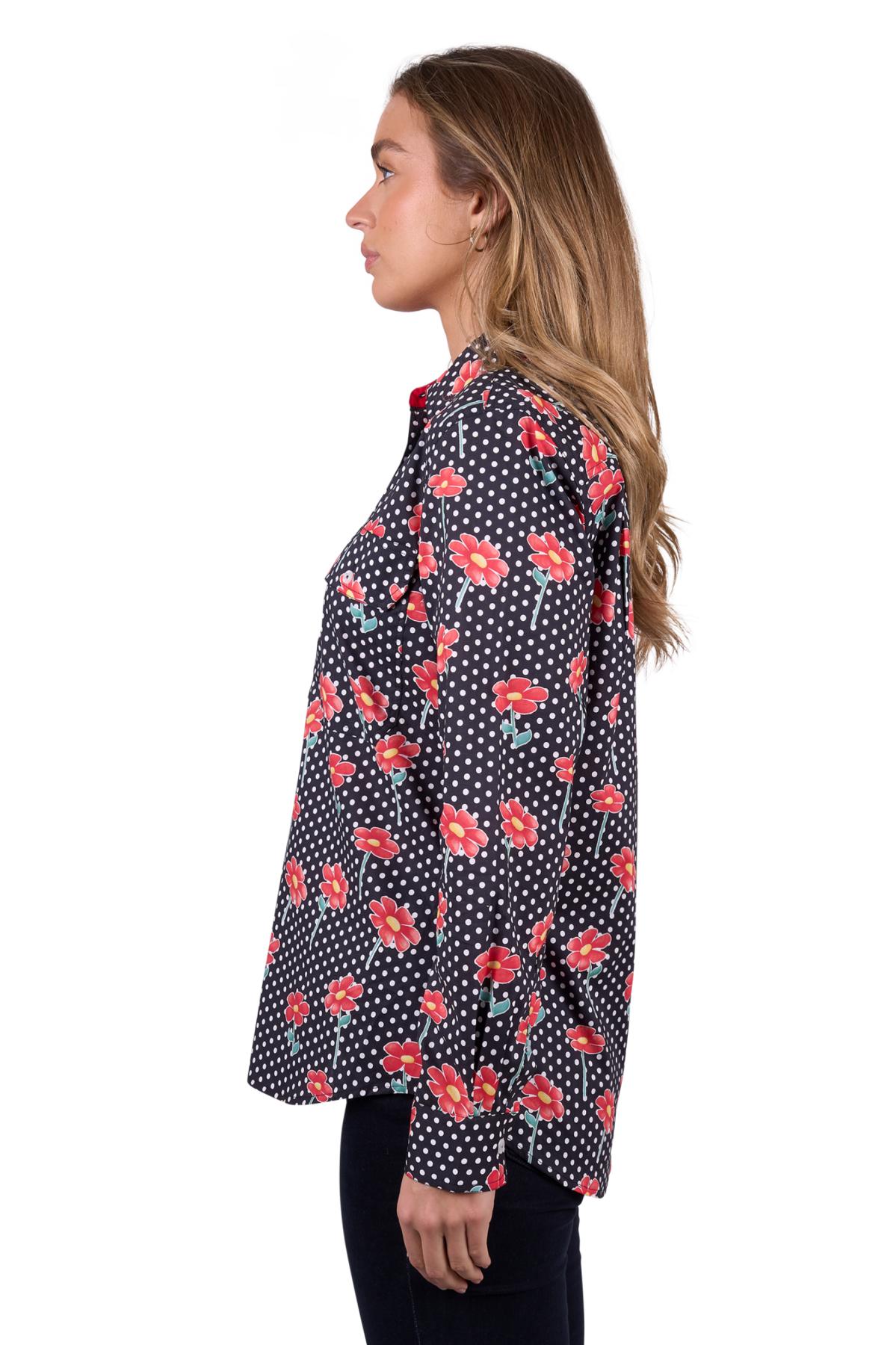 Women's Inez Half Placket Long Sleeve Shirt