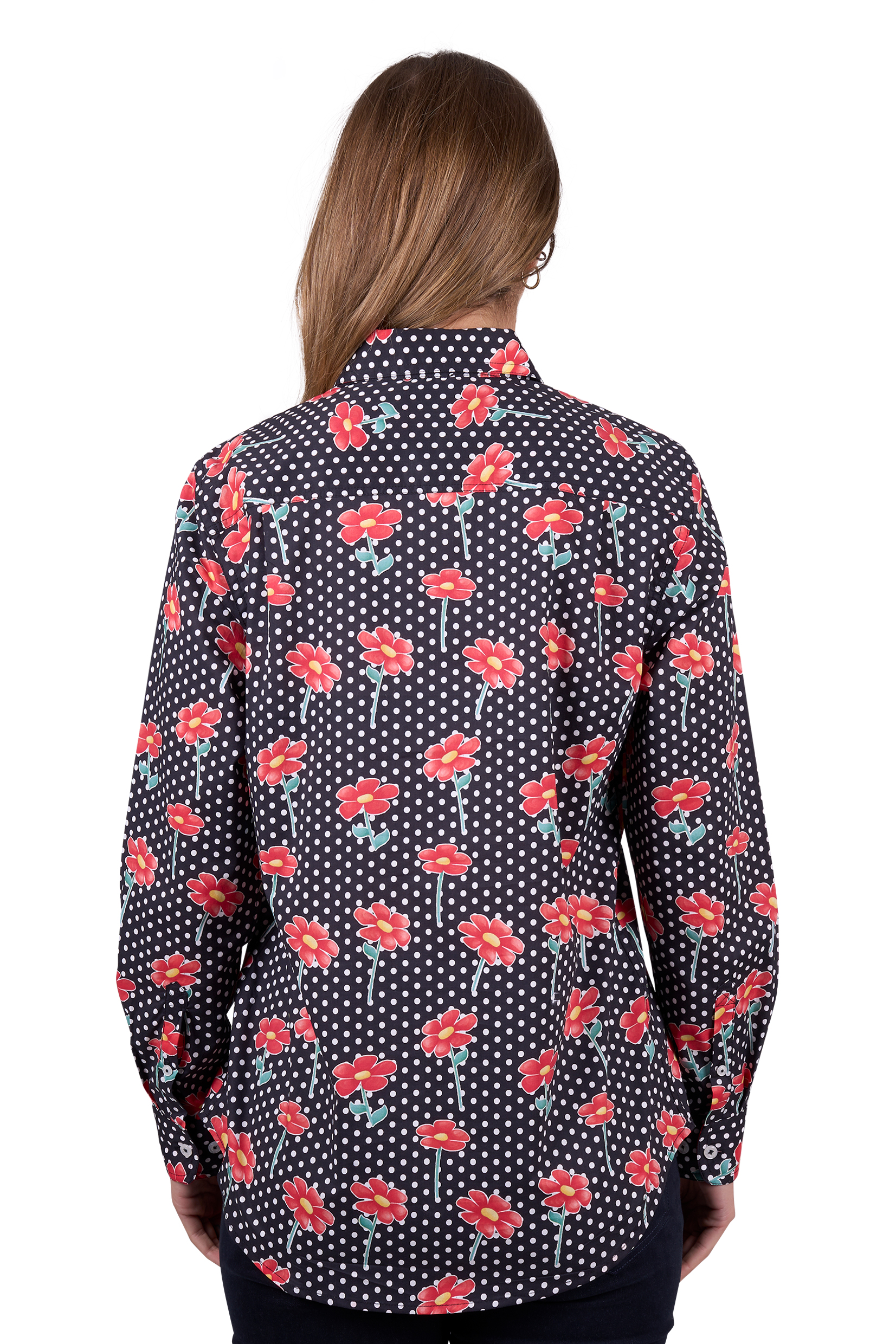 Women's Inez Half Placket Long Sleeve Shirt