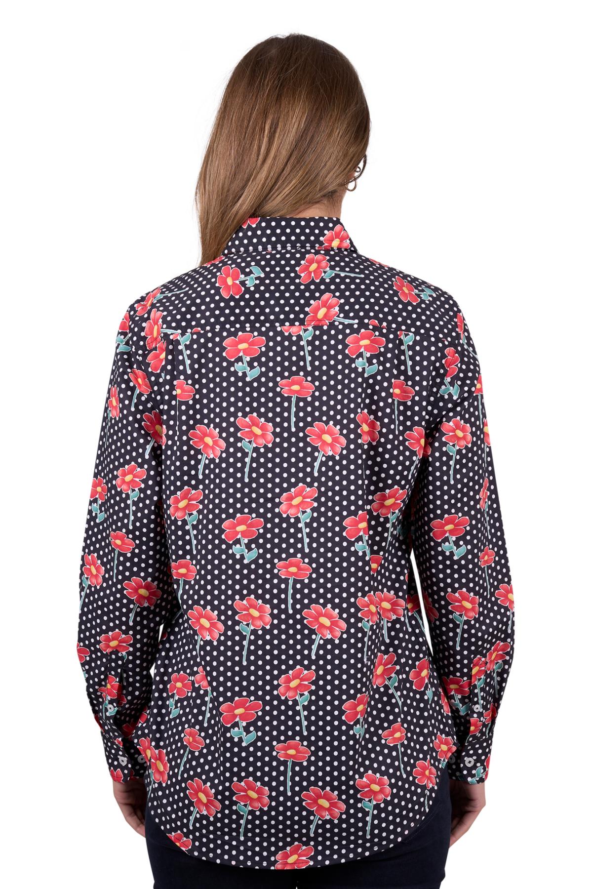 Women's Inez Half Placket Long Sleeve Shirt