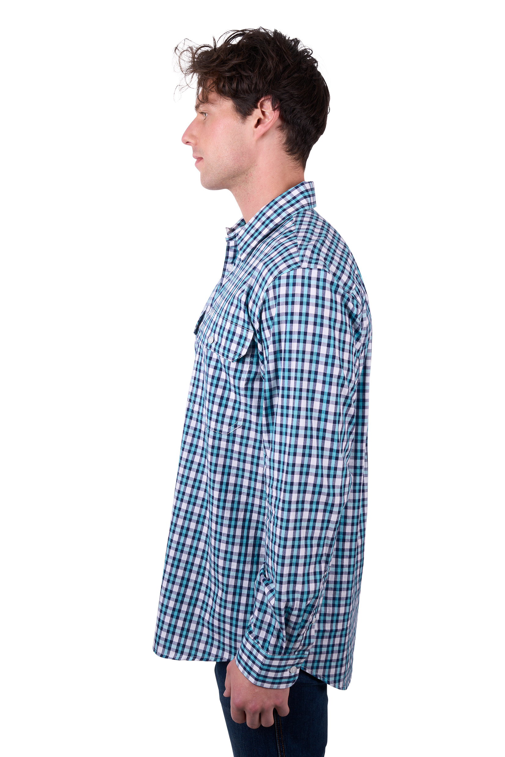 Men's Rui Half Placket Long Sleeve Shirt
