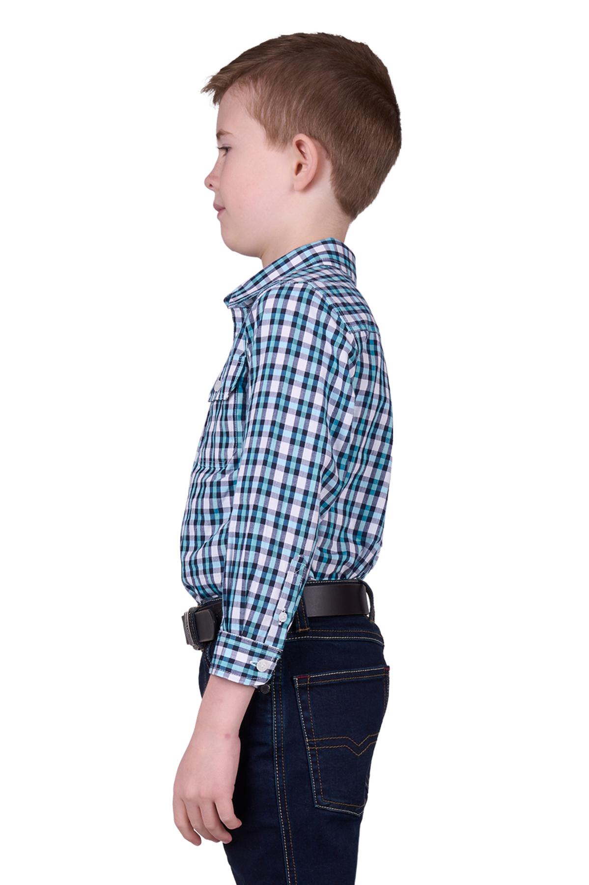 Kid's Rui Half Placket Long Sleeve Shirt