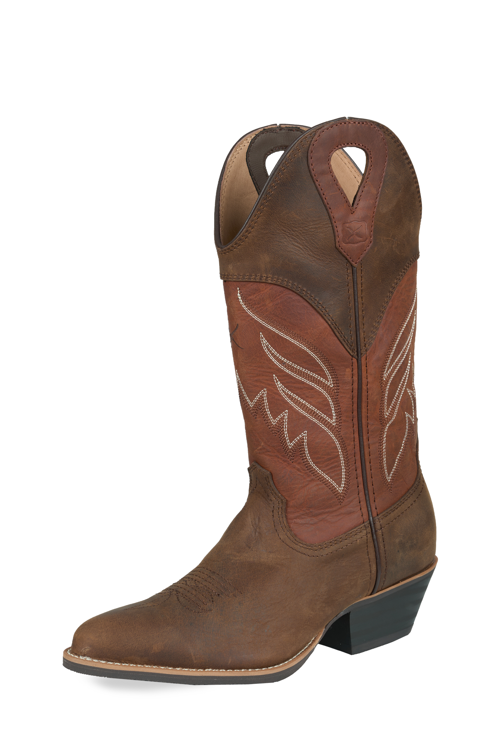 Women's 12 Inch Dual Tone Western Boot