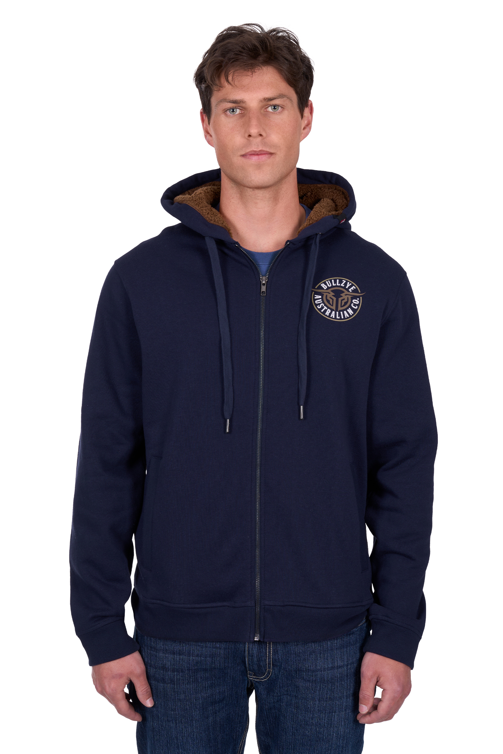 Men's Bullring Zip Through Hoodie
