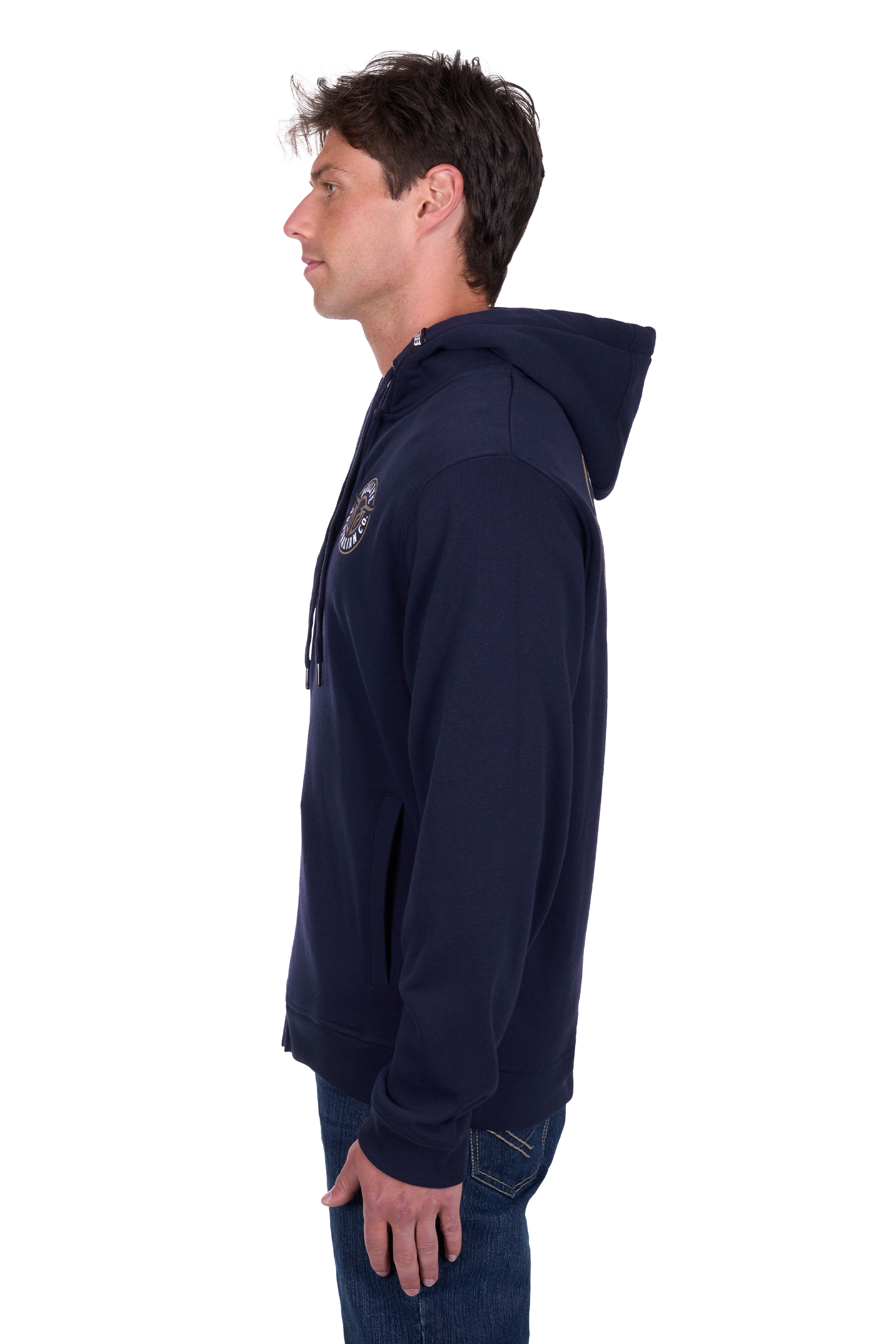 Men's Bullring Zip Through Hoodie