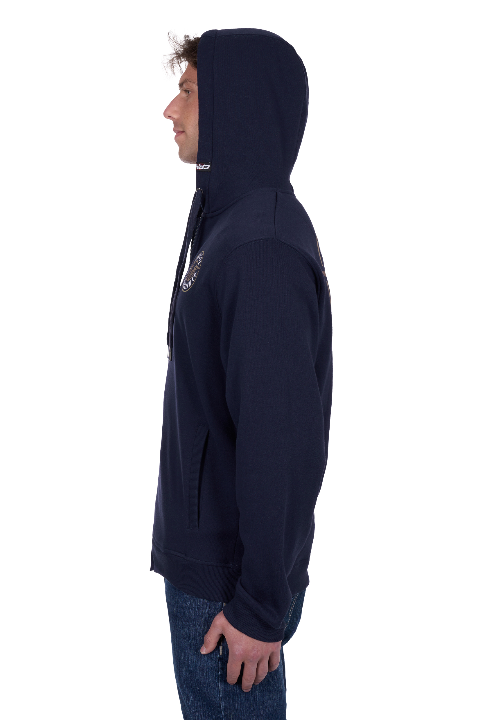 Men's Bullring Zip Through Hoodie