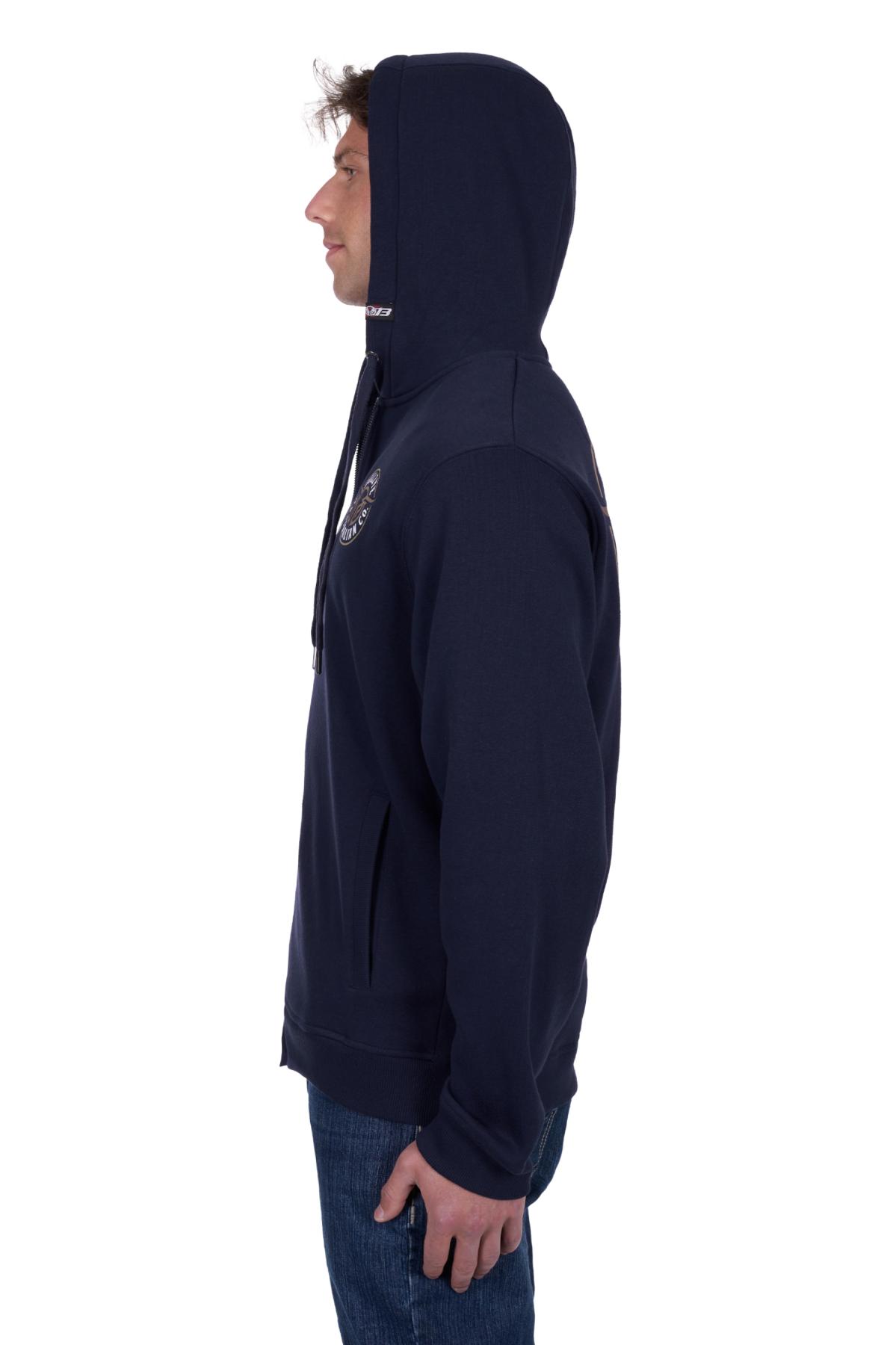 Men's Bullring Zip Through Hoodie