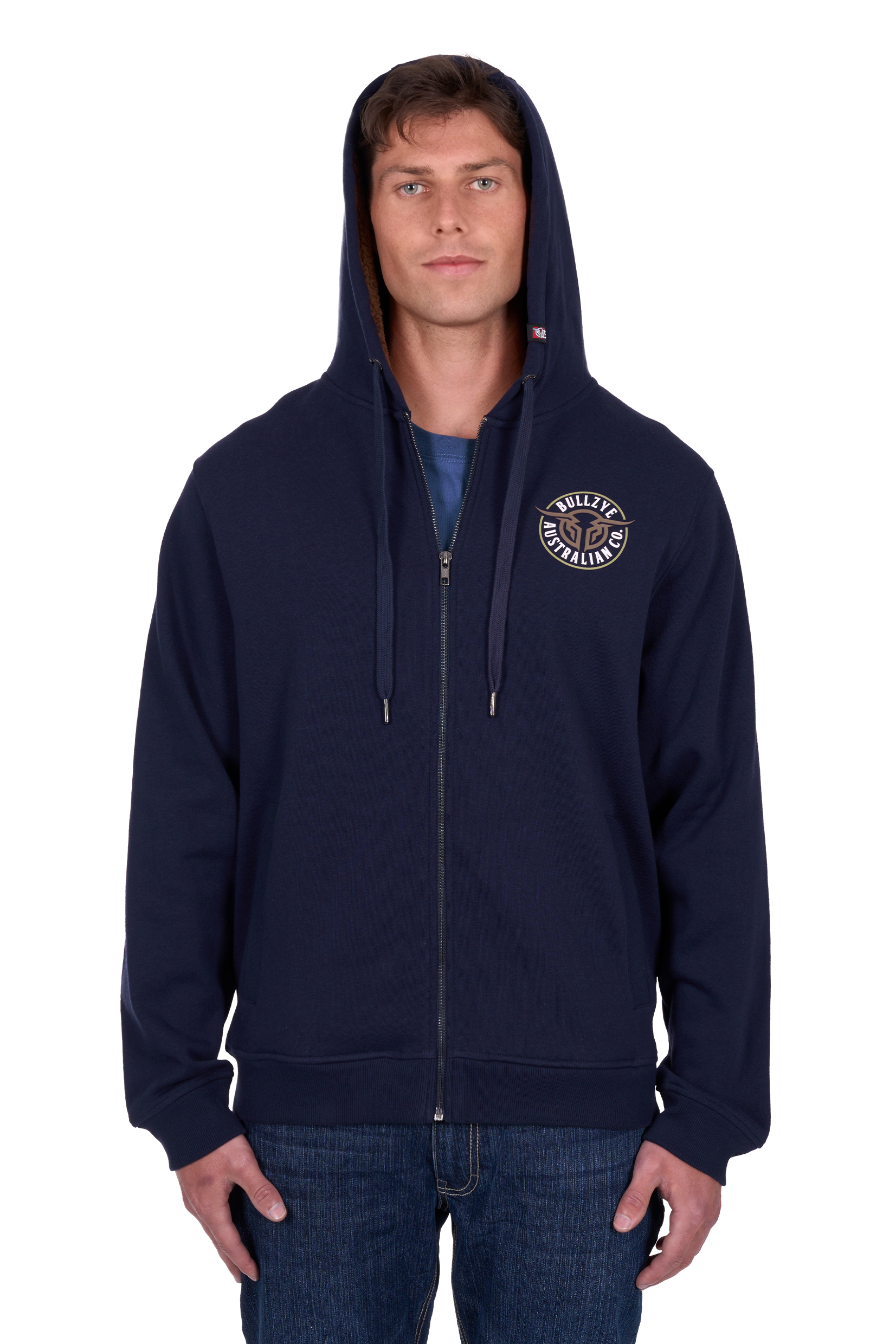 Men's Bullring Zip Through Hoodie
