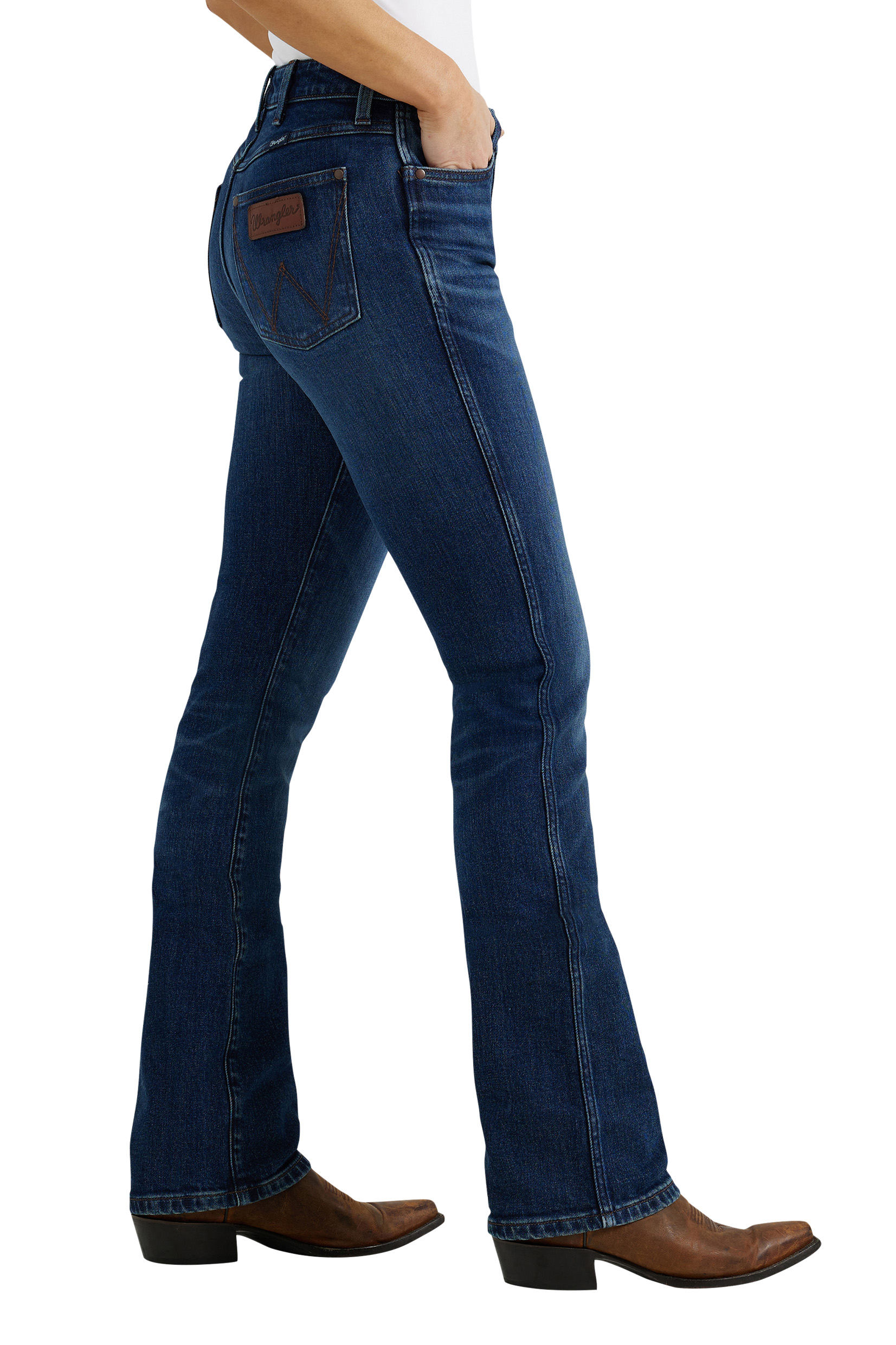 Women's Retro High Rise Boot Cut Jean Bailey