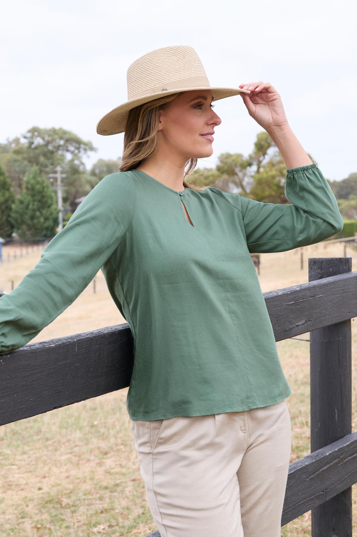 Women’s May Linen Long Sleeve Blouse