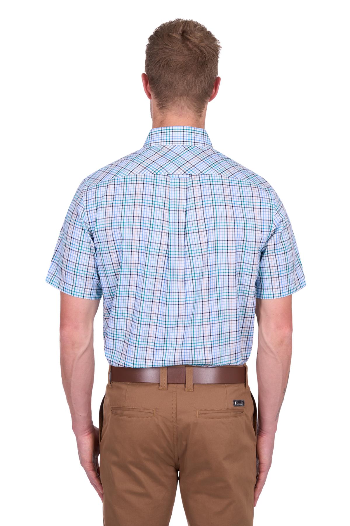 Men’s Matt Check 2 Pocket Short Sleeve Shirt