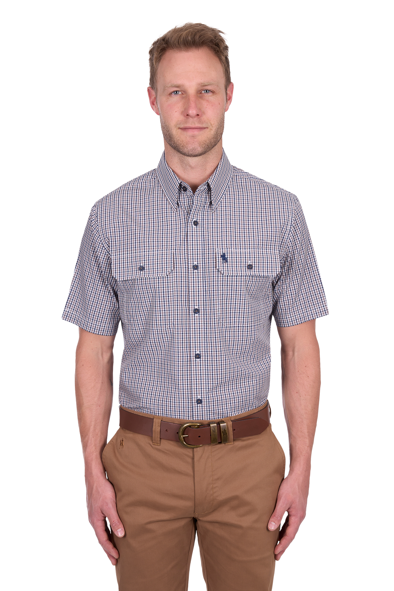 Men’s Will Check 2 Pocket Short Sleeve Shirt