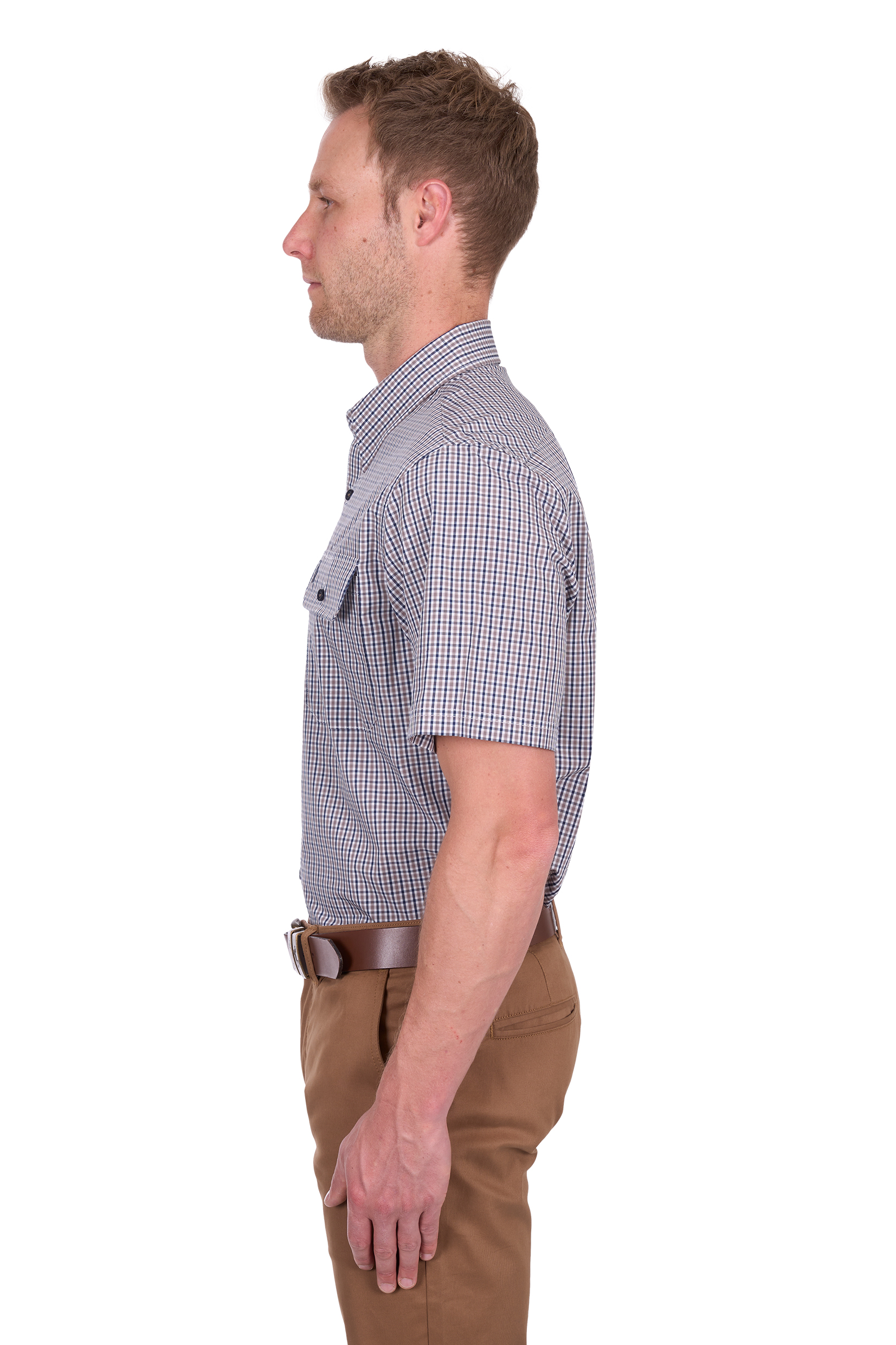 Men’s Will Check 2 Pocket Short Sleeve Shirt