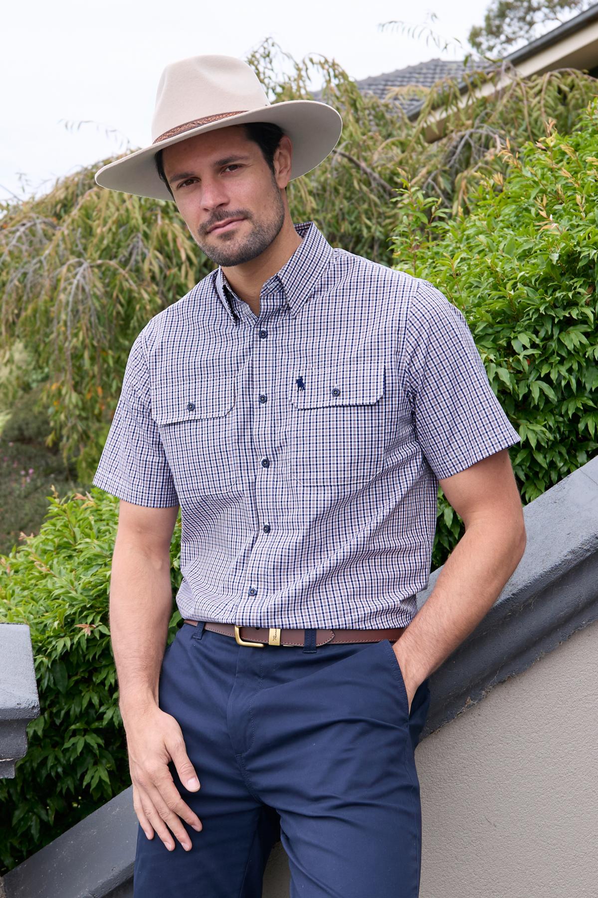 Men’s Will Check 2 Pocket Short Sleeve Shirt