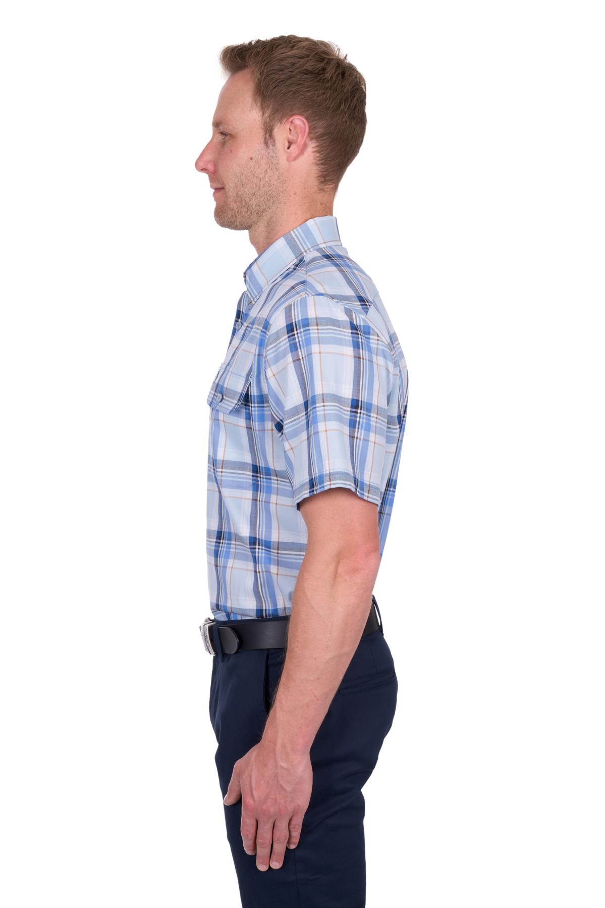 Men’s Brian Check 2 Pocket Short Sleeve Shirt