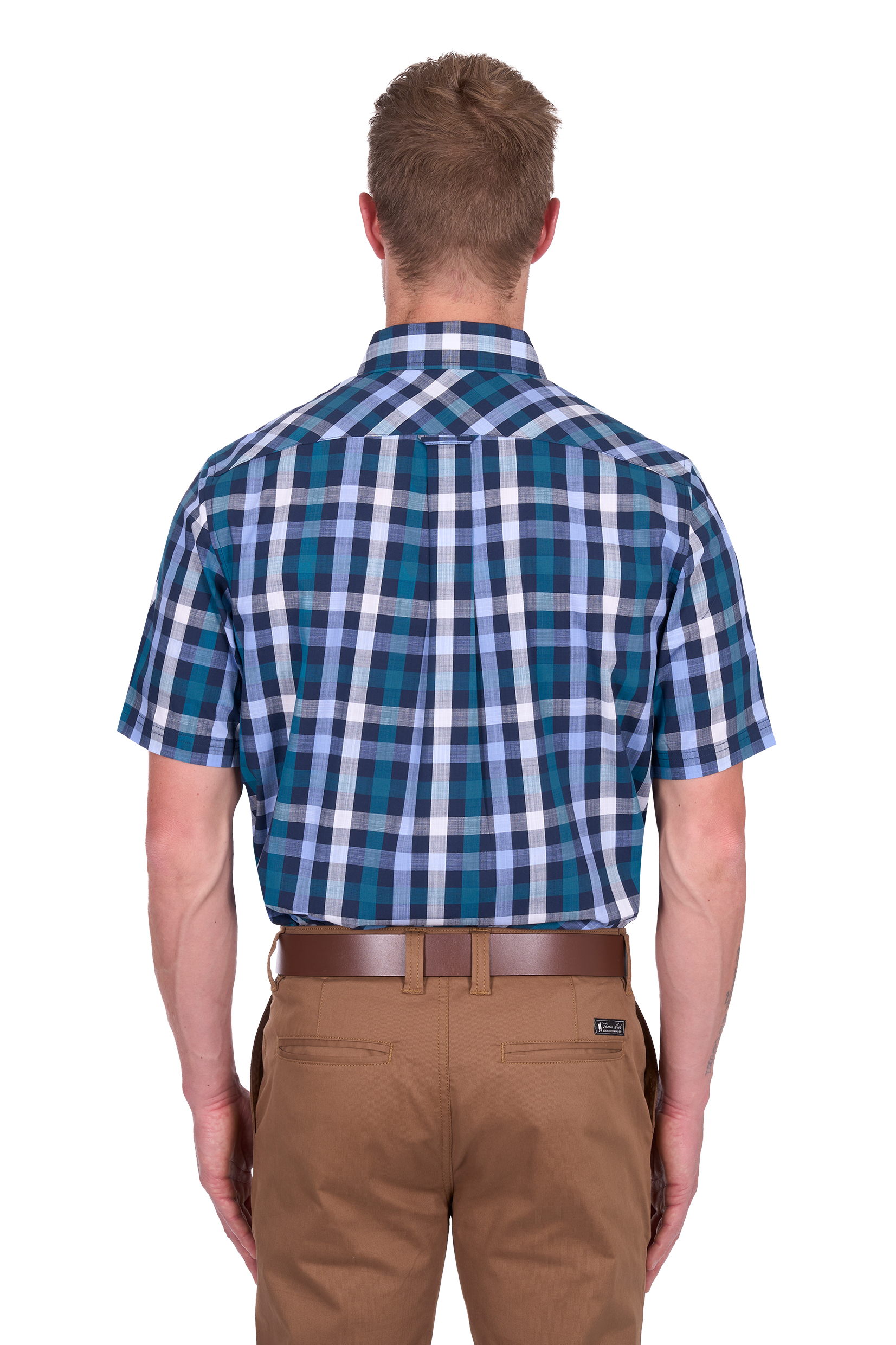 Men’s John Check 1 Pocket Short Sleeve Shirt