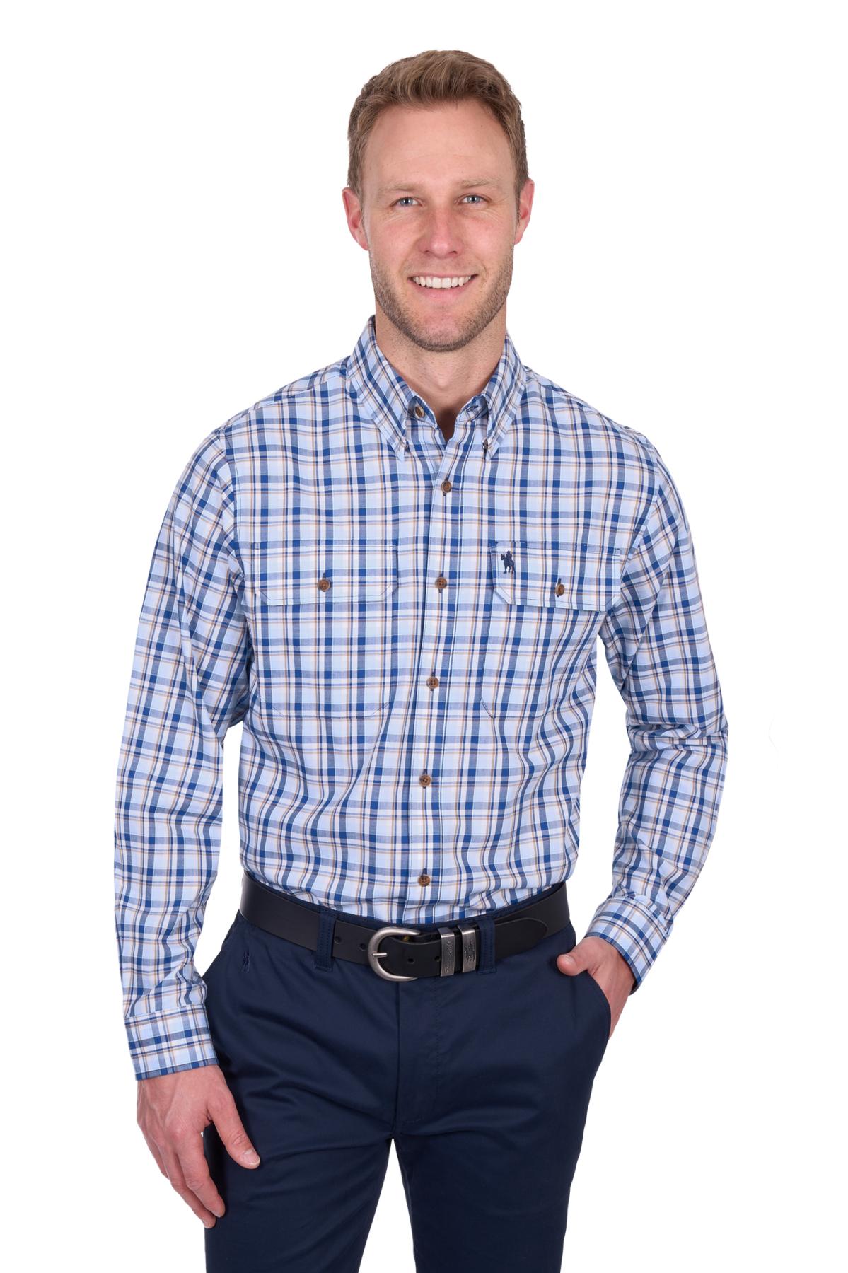 Men’s Thomas Check 2 Pocket Long Sleeve Shirt