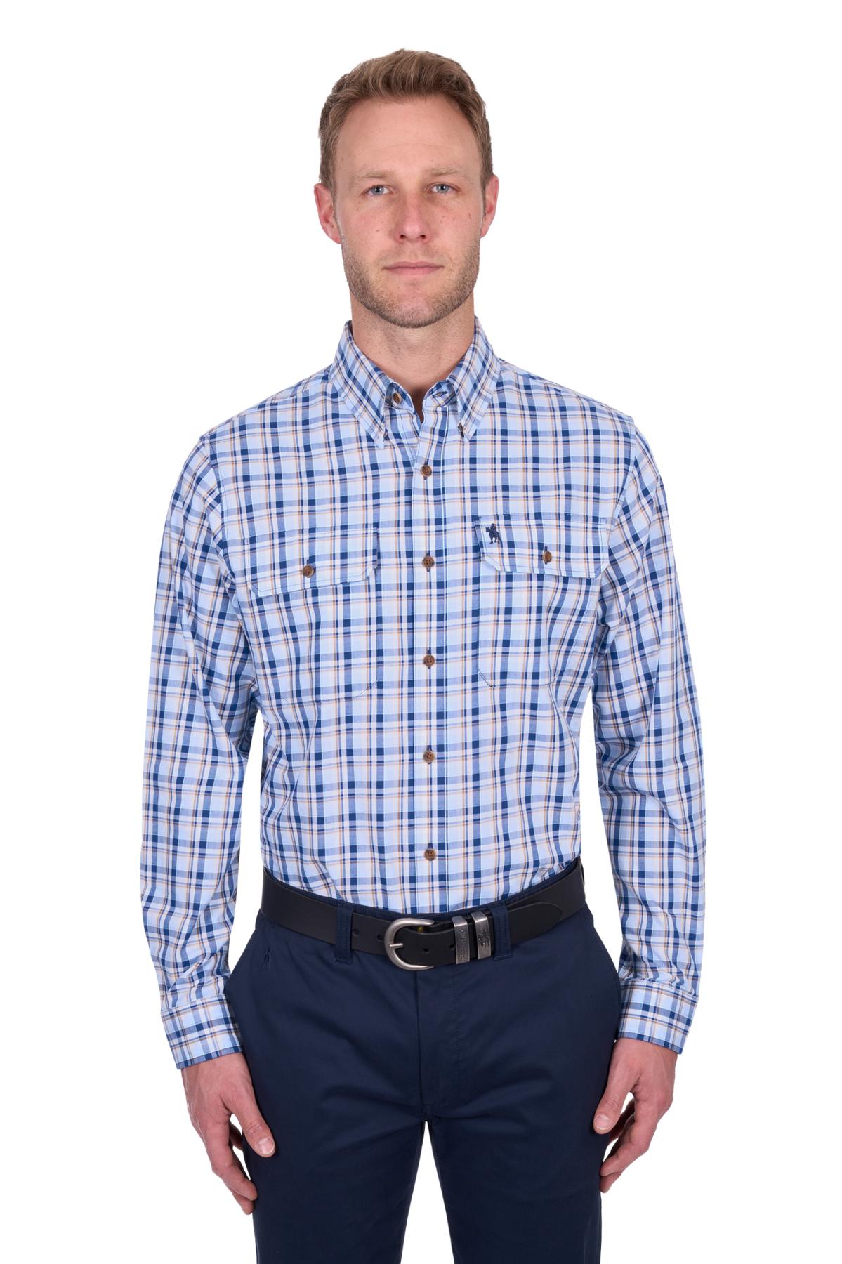 Men’s Thomas Check 2 Pocket Long Sleeve Shirt