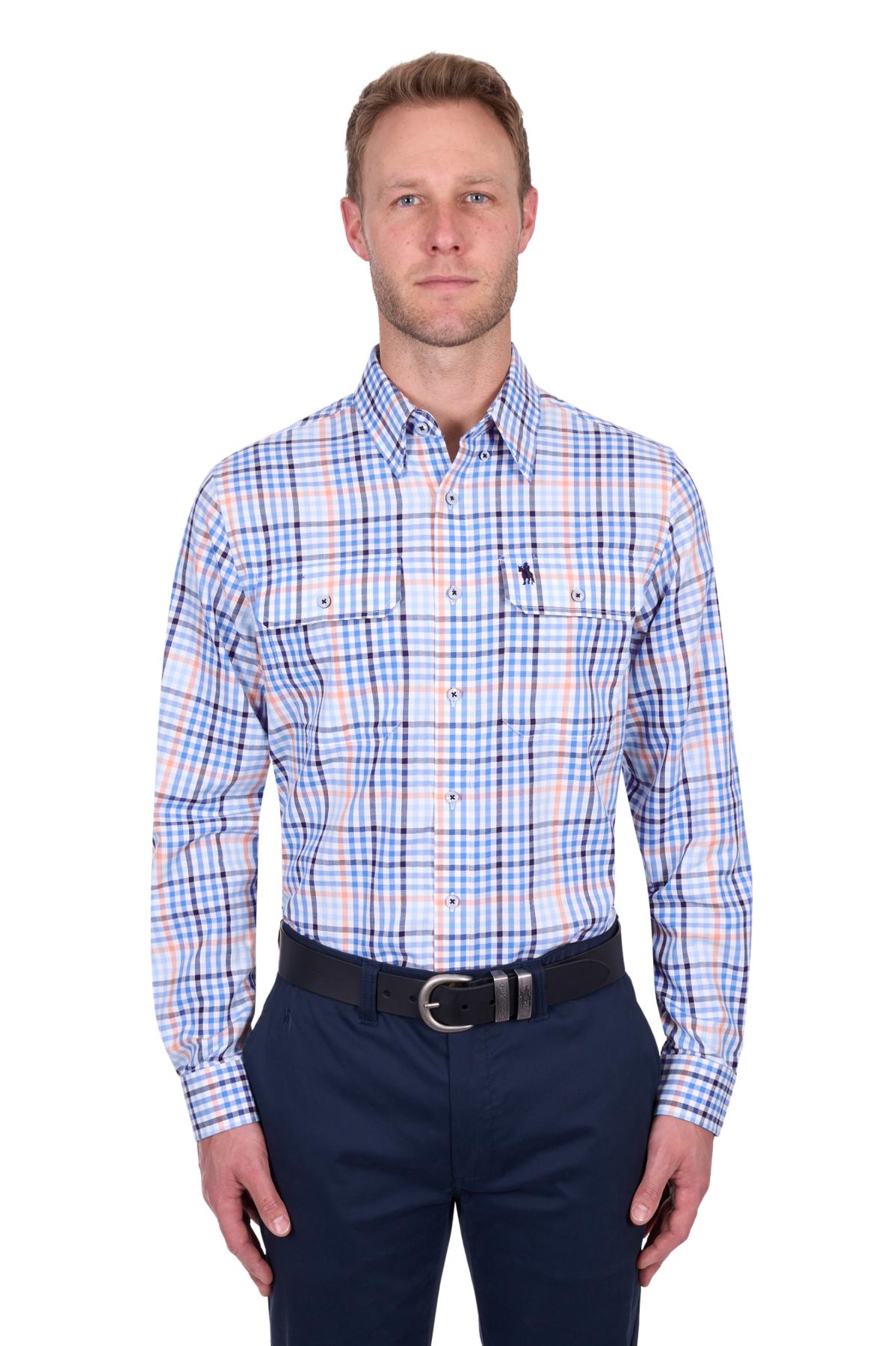 Men’s Mark Check 2 Pocket Long Sleeve Shirt