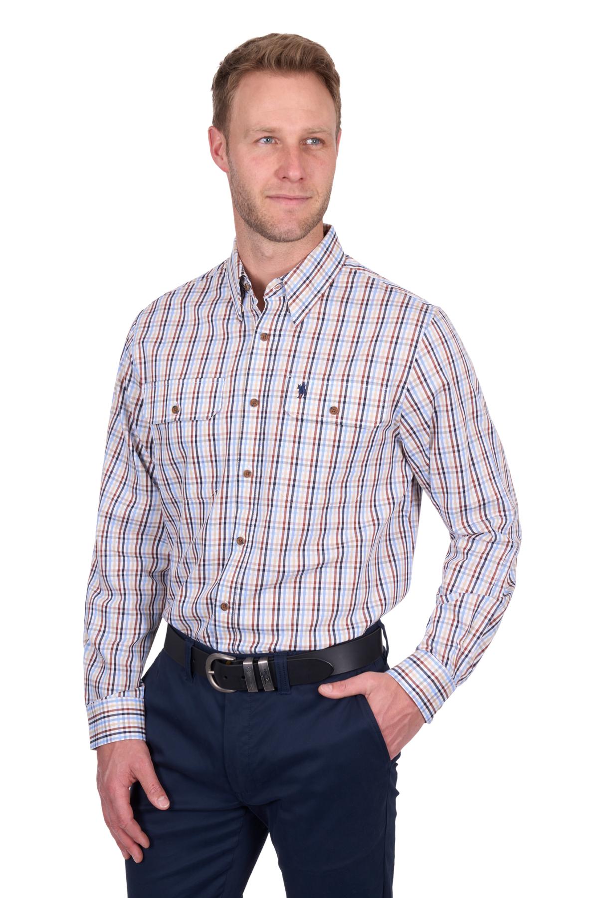 Men’s Scott Check 2 Pocket Long Sleeve Shirt