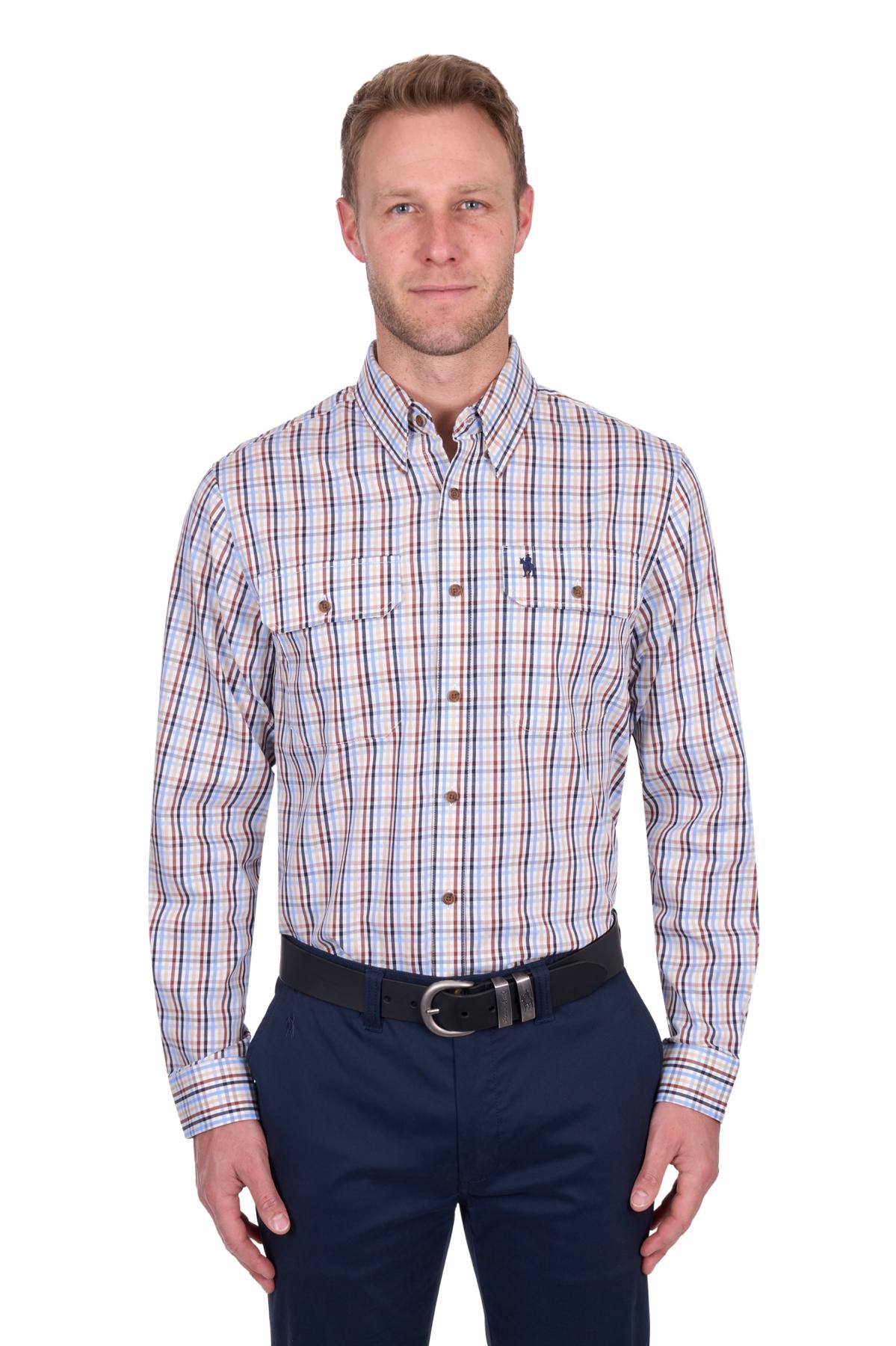 Men’s Scott Check 2 Pocket Long Sleeve Shirt