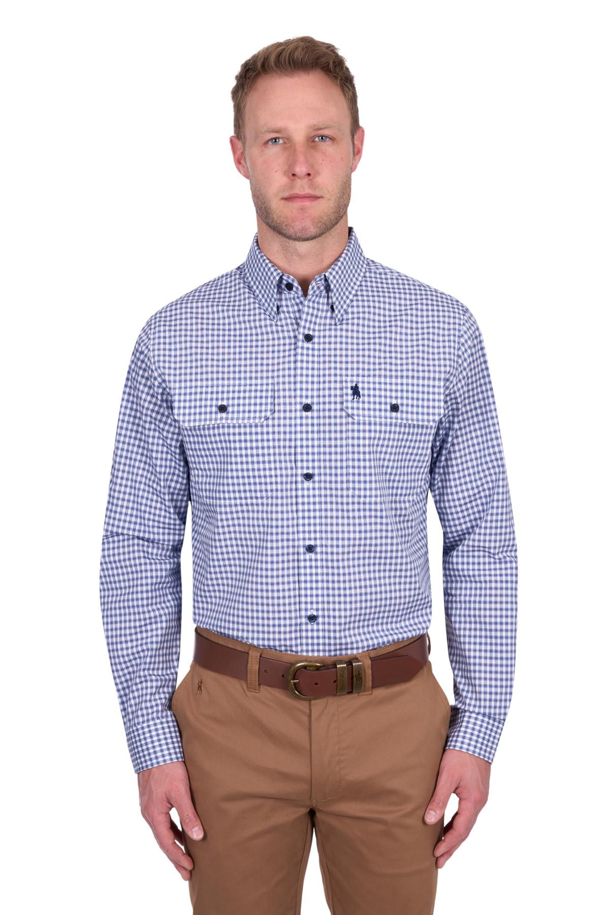 Men’s Richard Check 2 Pocket Long Sleeve Shirt