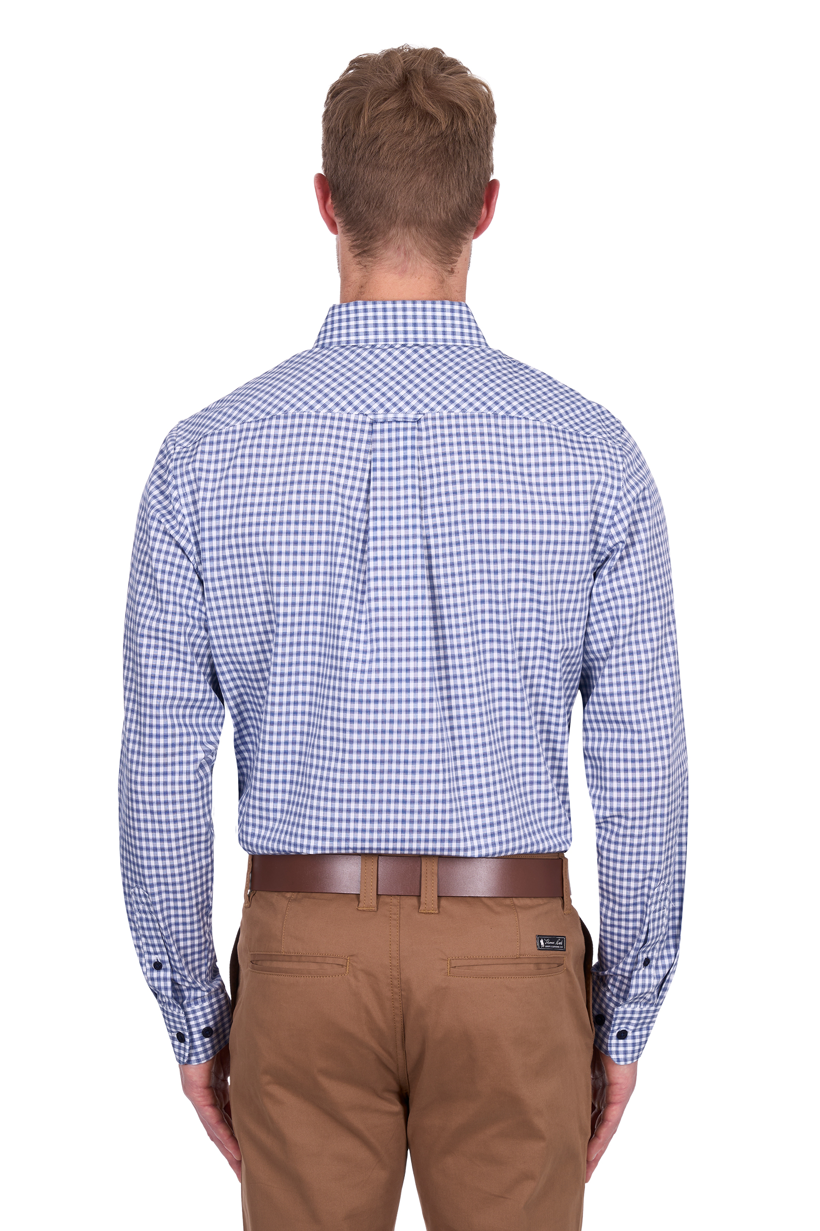 Men’s Richard Check 2 Pocket Long Sleeve Shirt