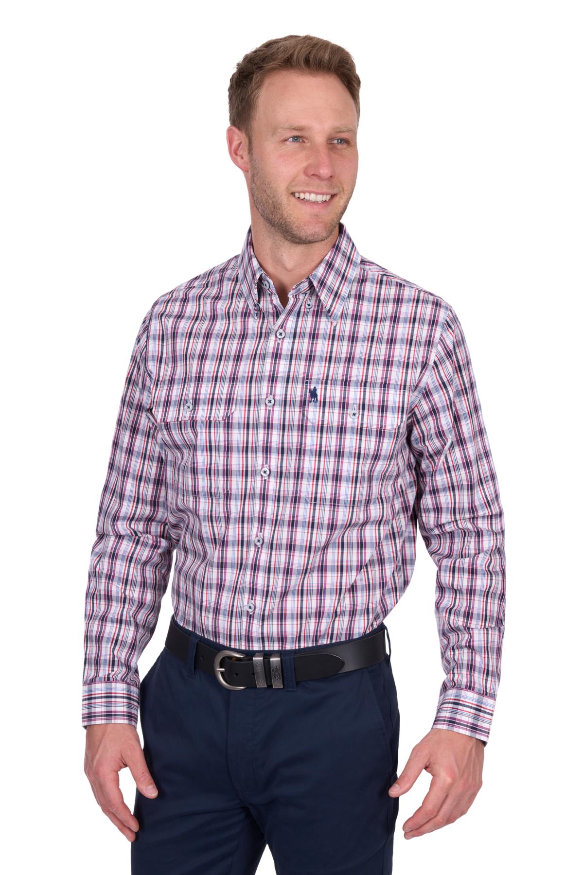 Men’s Jeff Check 2 Pocket Long Sleeve Shirt