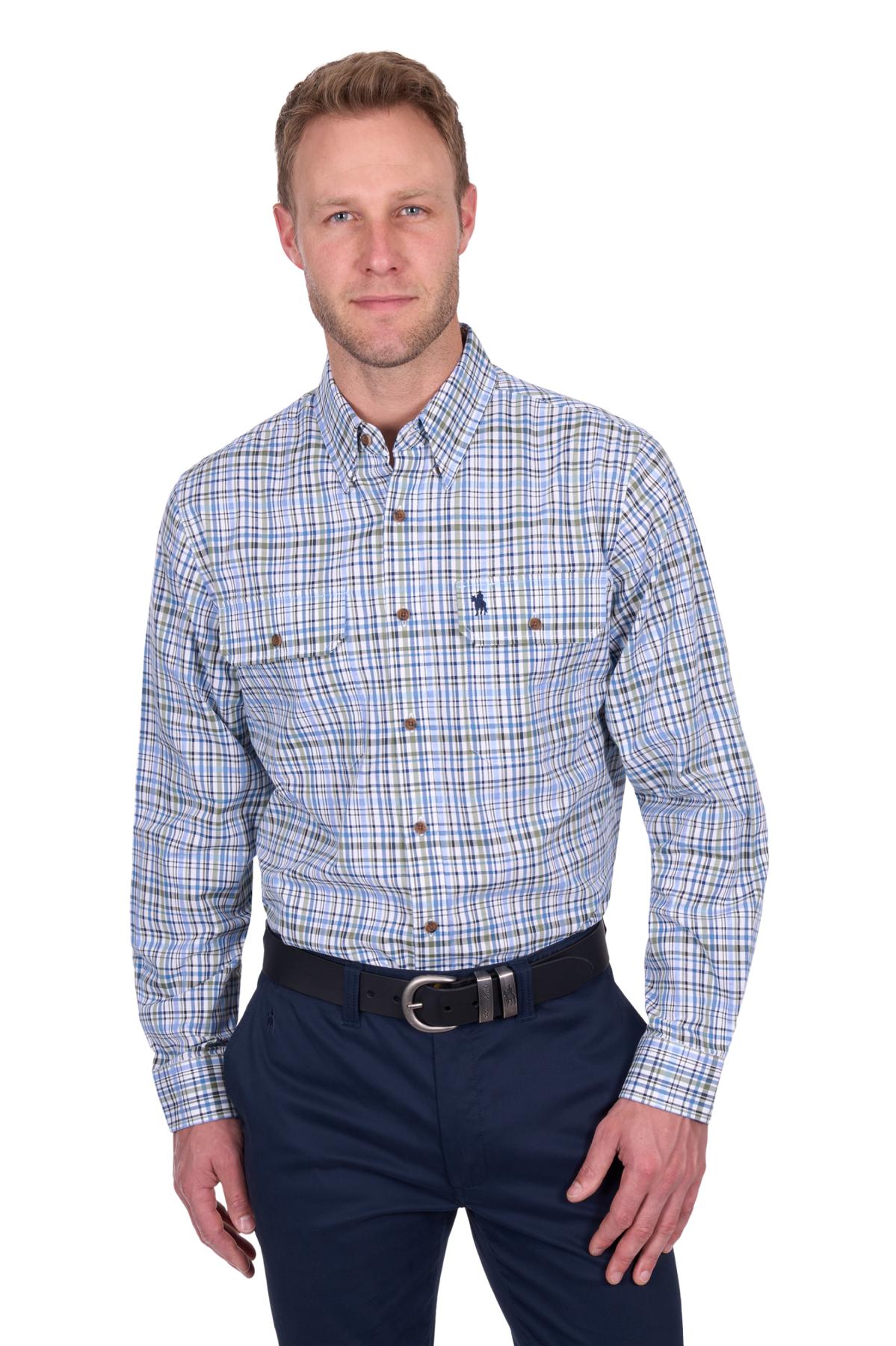 Men’s Eric Check 2 Pocket Long Sleeve Shirt
