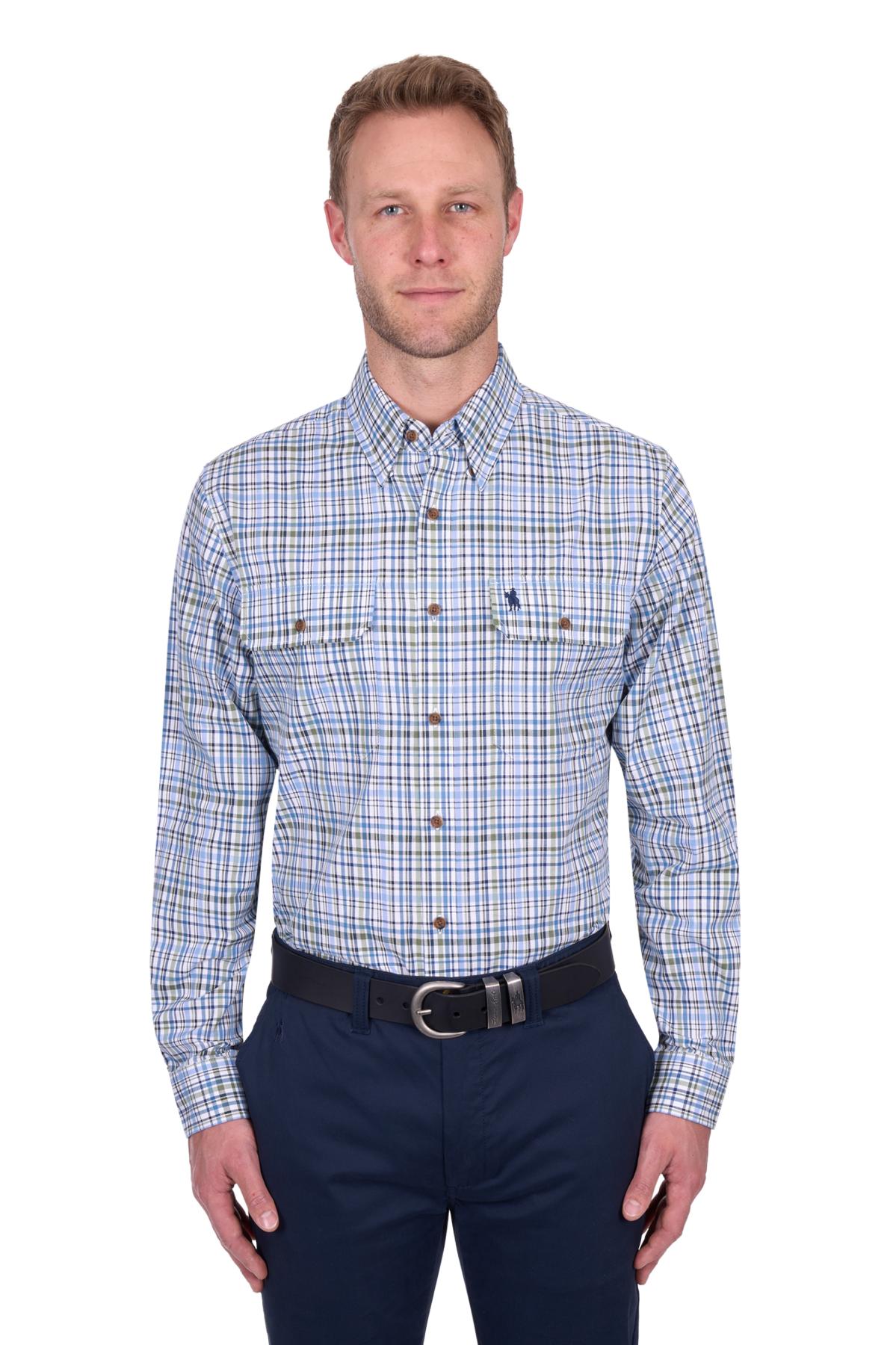 Men’s Eric Check 2 Pocket Long Sleeve Shirt