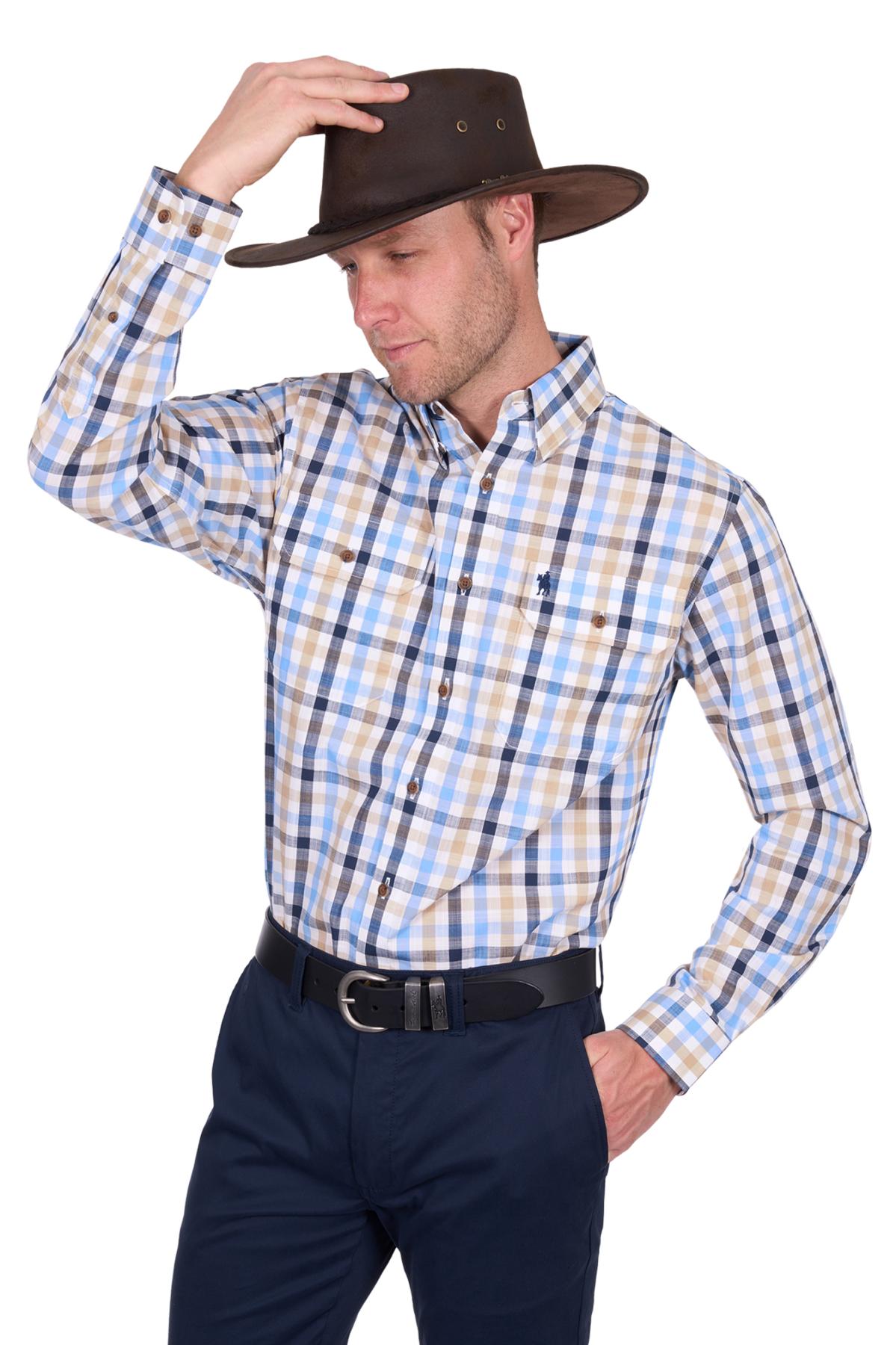 Men’s Jesse Check 2 Pocket Long Sleeve Shirt
