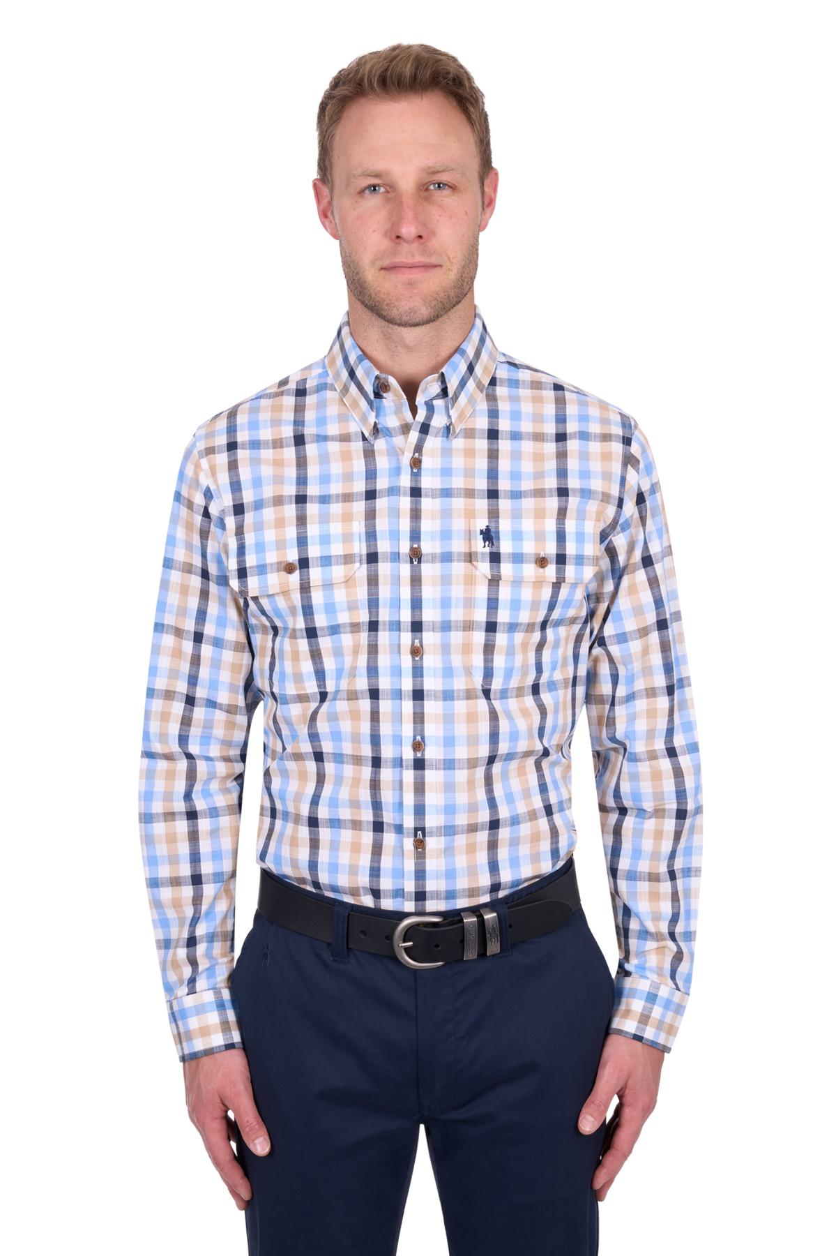 Men’s Jesse Check 2 Pocket Long Sleeve Shirt