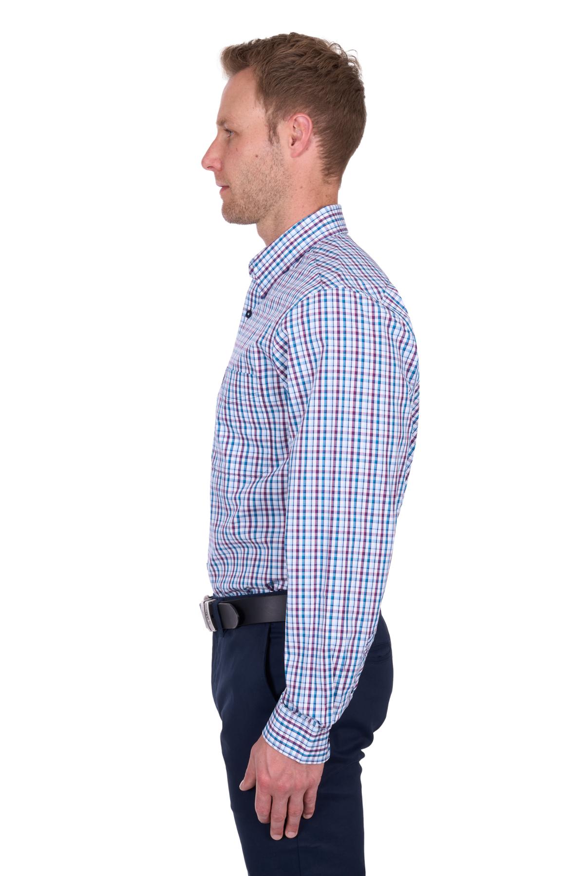 Men’s Joseph Check 1 Pocket Long Sleeve Shirt
