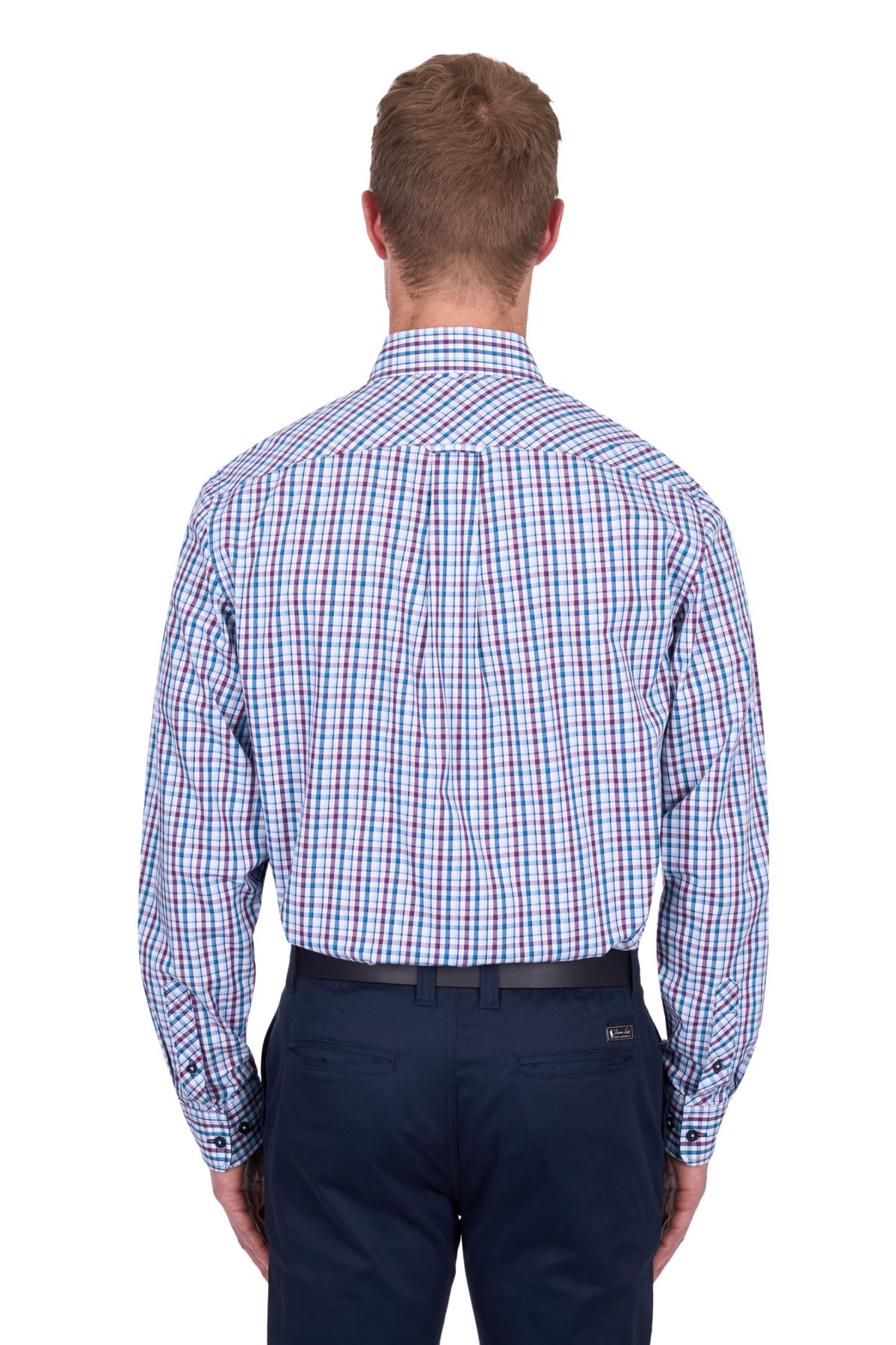 Men’s Joseph Check 1 Pocket Long Sleeve Shirt