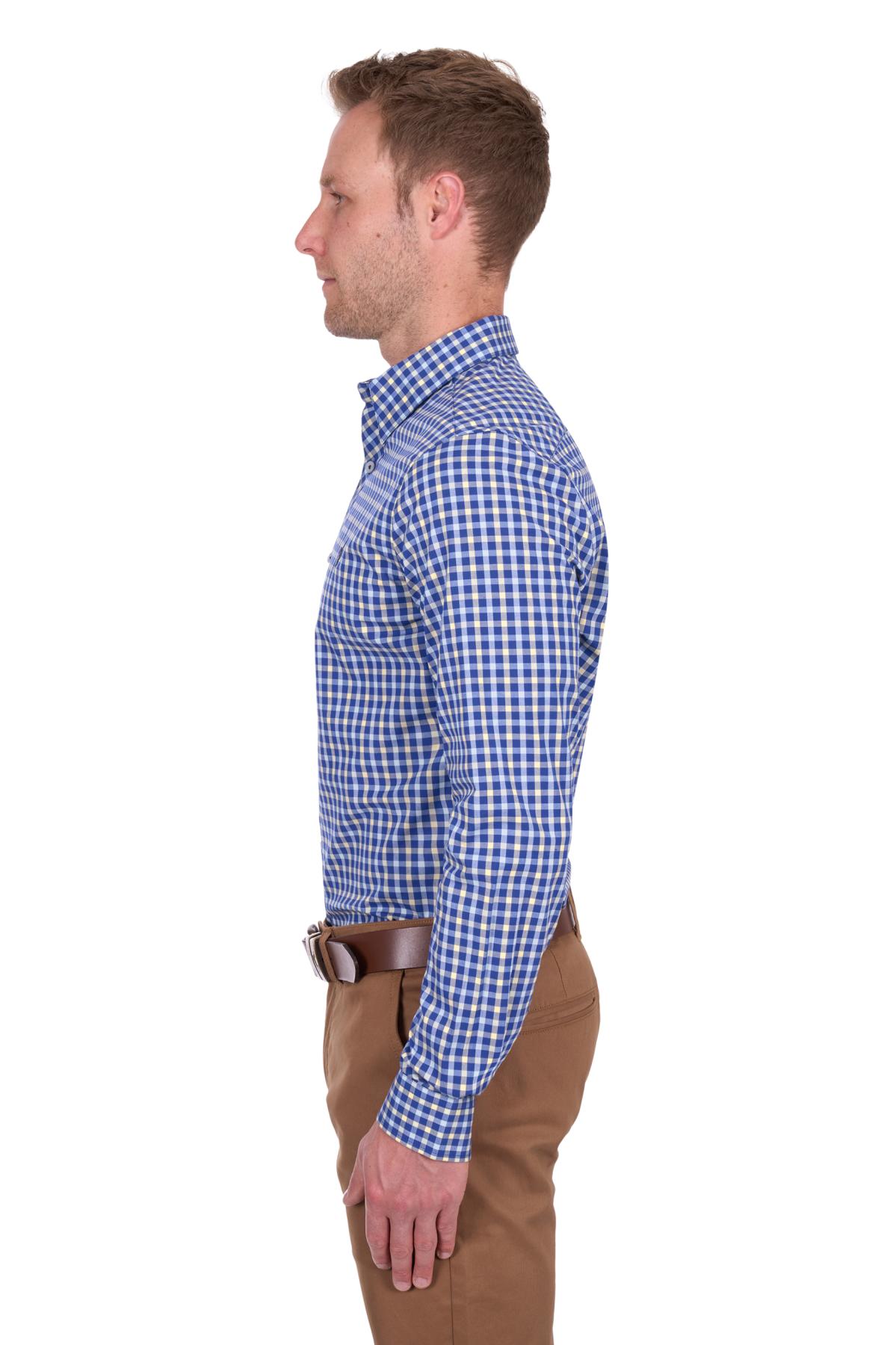 Men’s James Check Tailored Long Sleeve Shirt