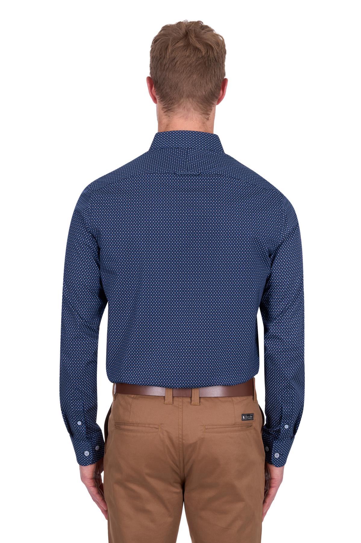 Men’s David Print Tailored Long Sleeve Shirt