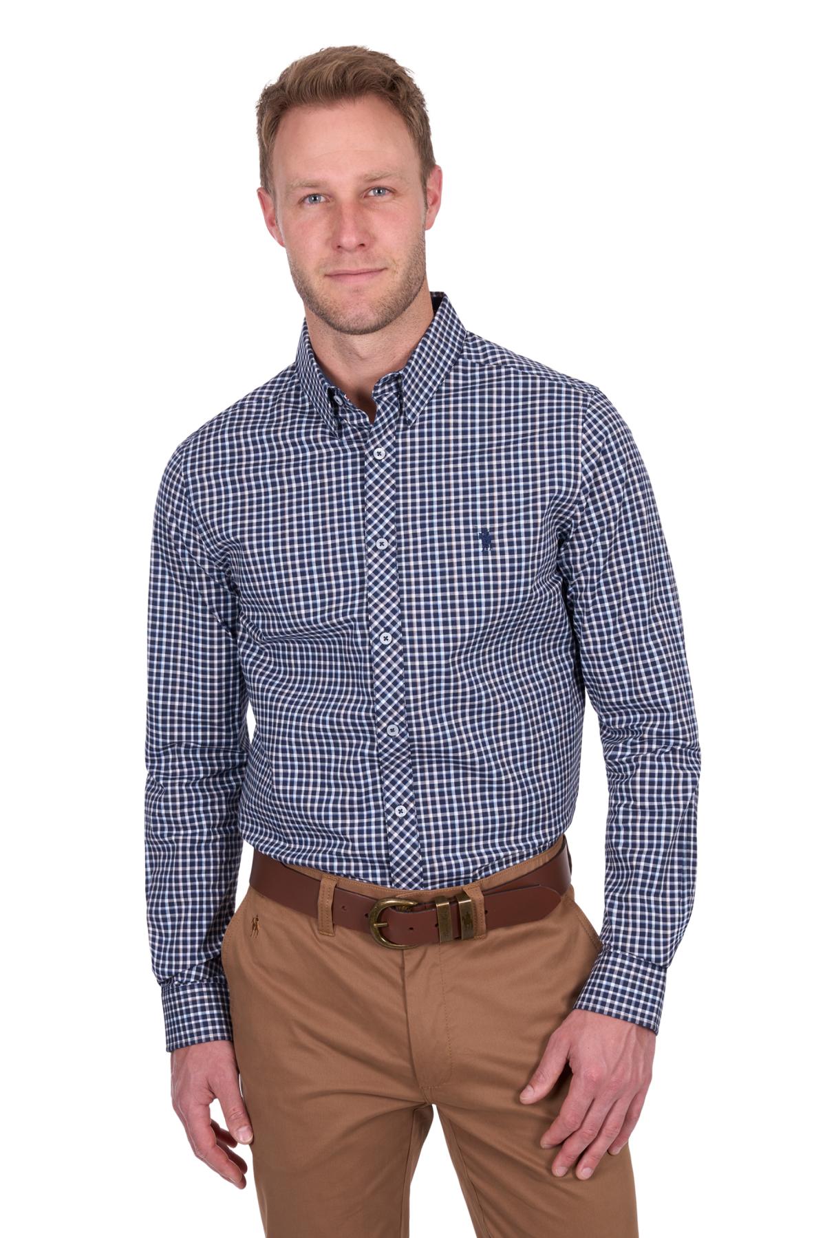 Men’s Jason Check Tailored Long Sleeve Shirt