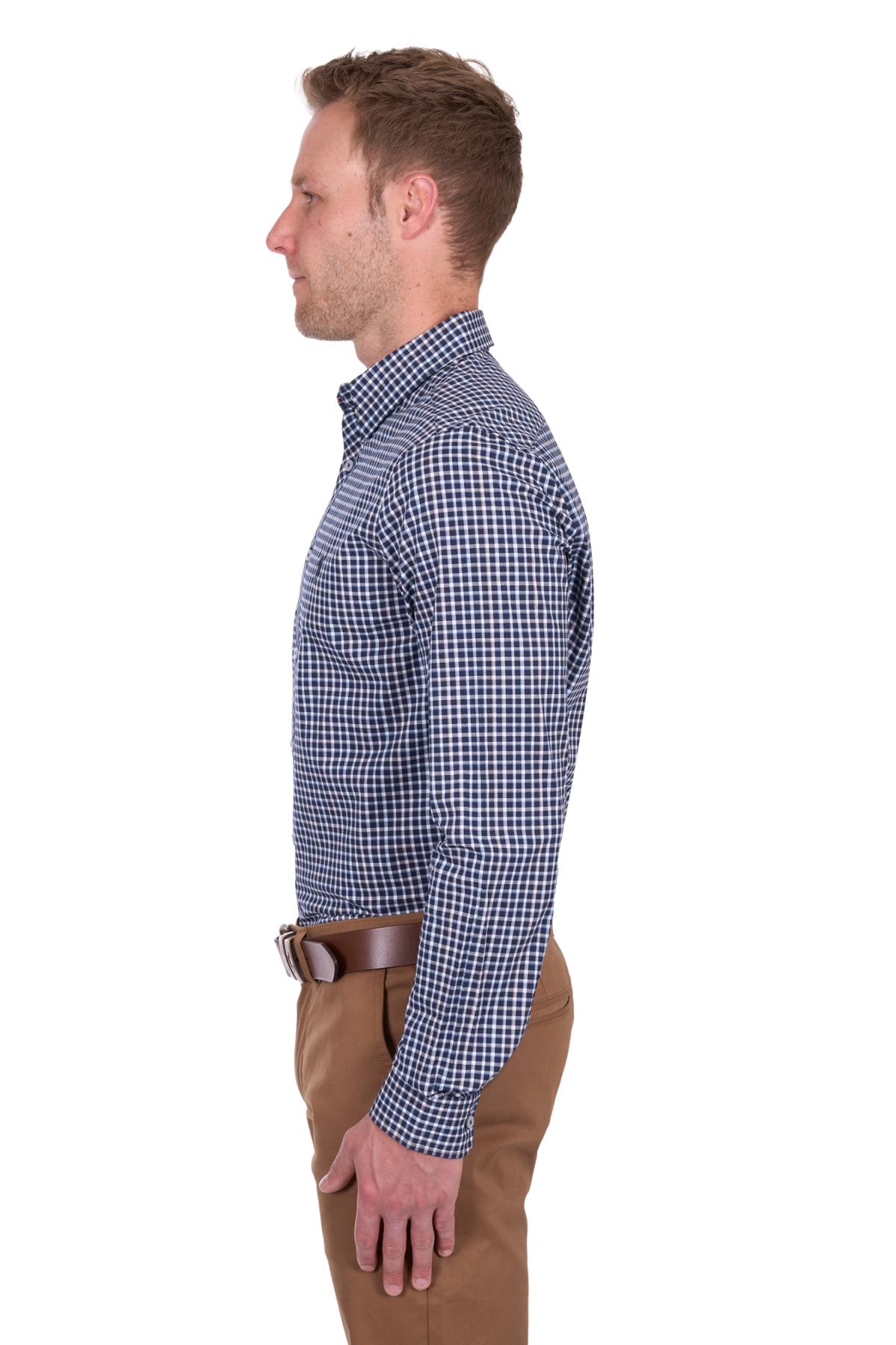 Men’s Jason Check Tailored Long Sleeve Shirt