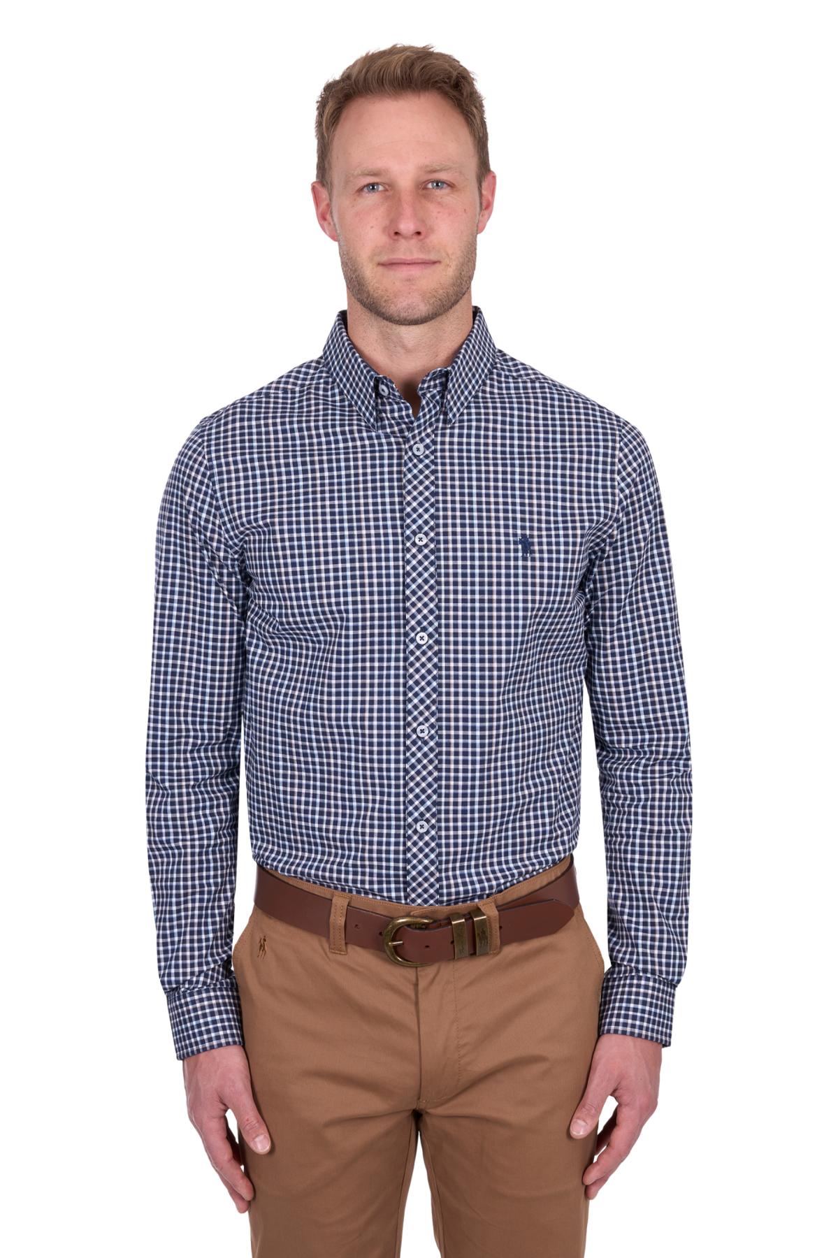 Men’s Jason Check Tailored Long Sleeve Shirt