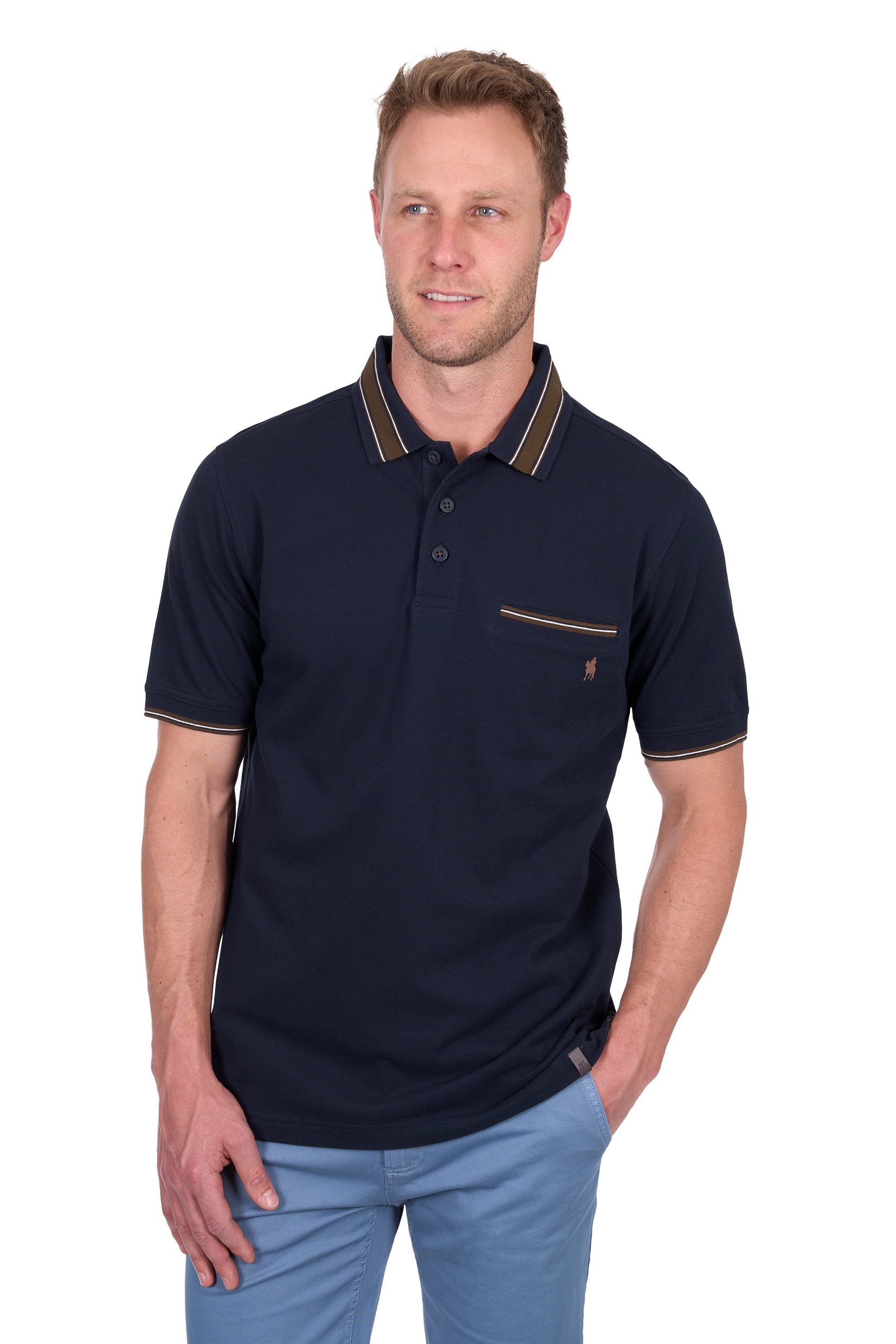 Men’s Ben Tailored 1 Pocket Short Sleeve Polo
