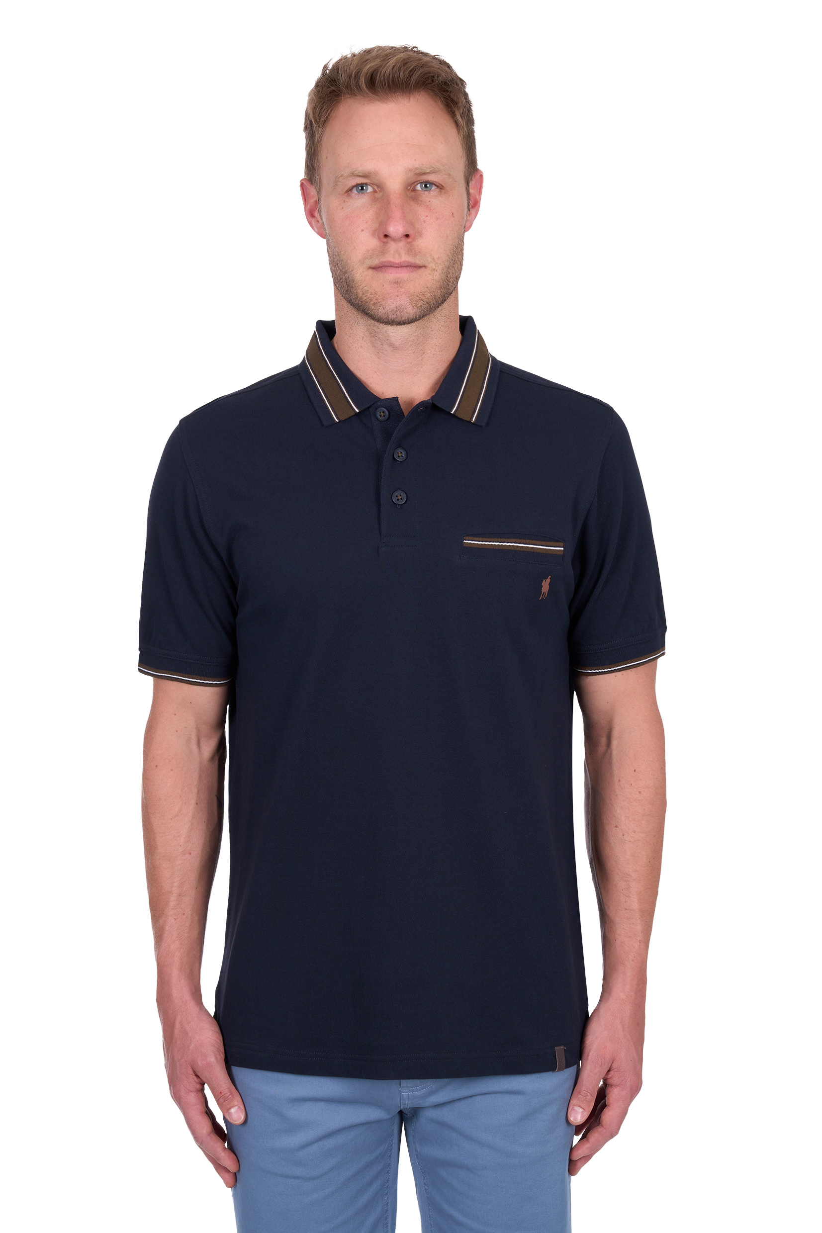 Men’s Ben Tailored 1 Pocket Short Sleeve Polo