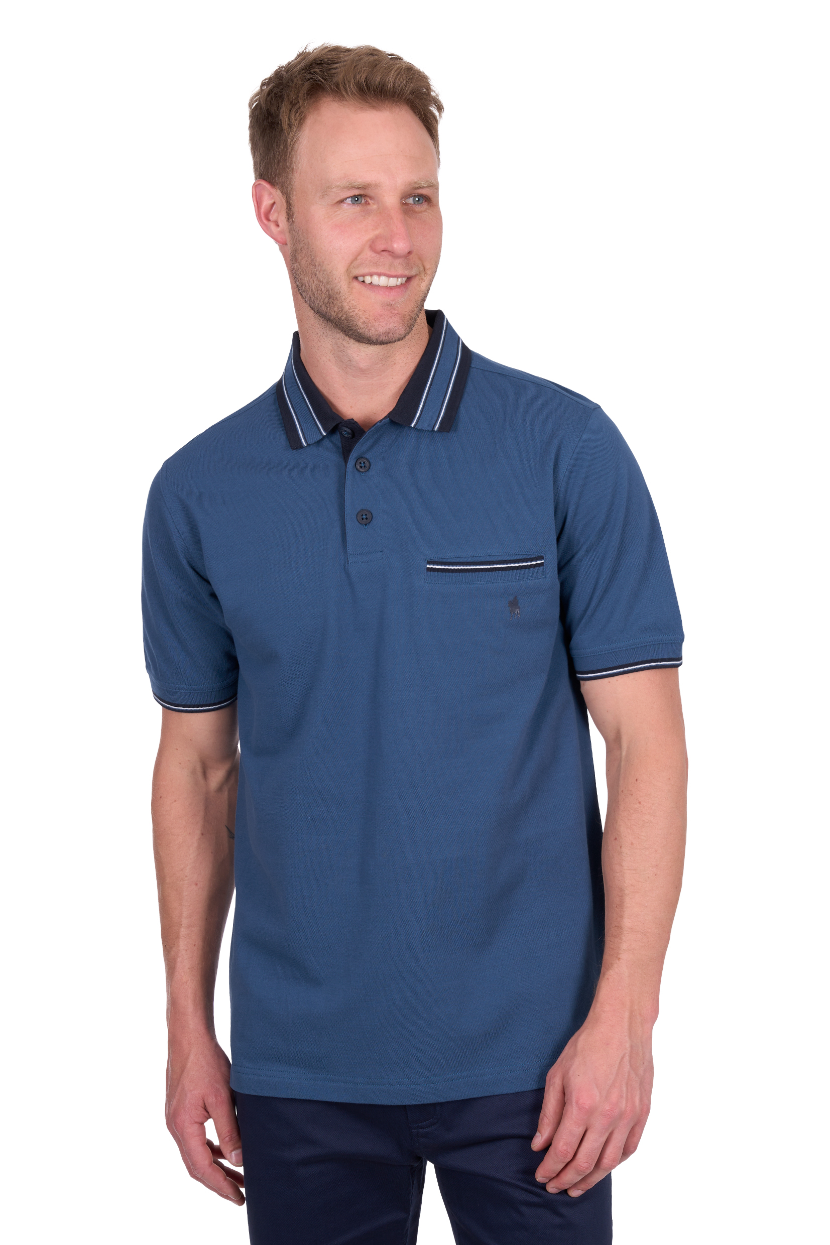 Men’s Ben Tailored 1 Pocket Short Sleeve Polo