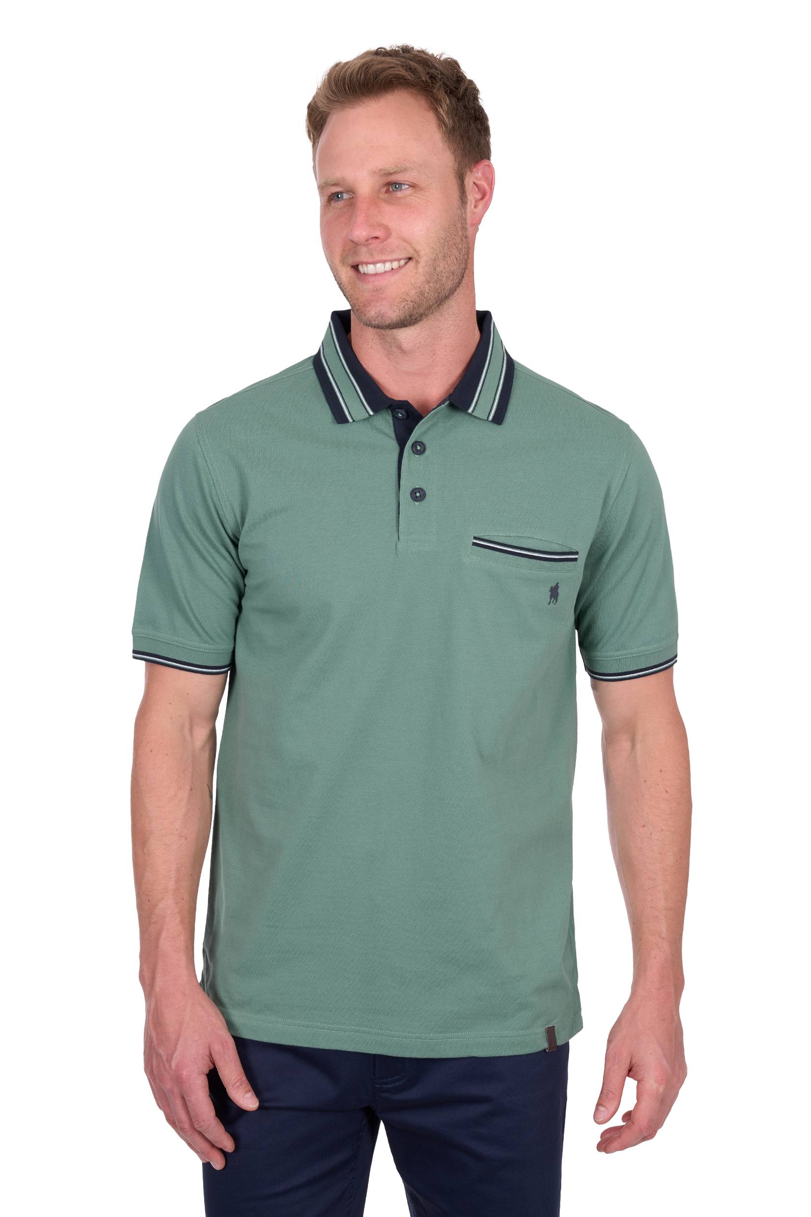 Men’s Ben Tailored 1 Pocket Short Sleeve Polo