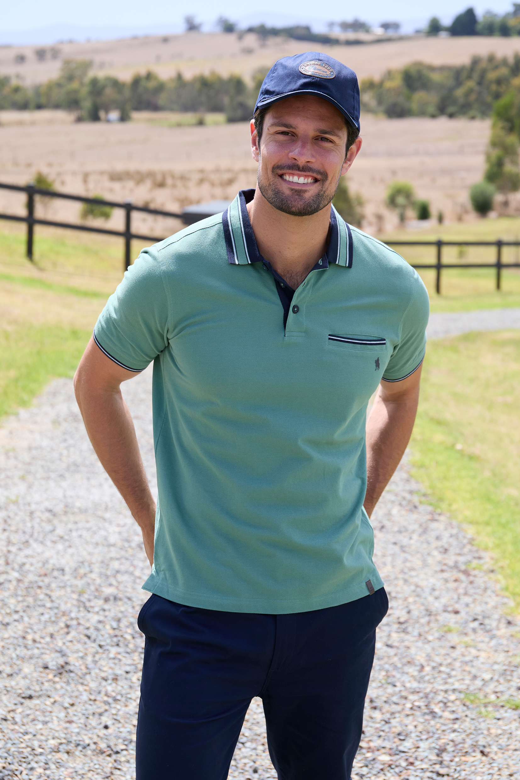 Men’s Ben Tailored 1 Pocket Short Sleeve Polo