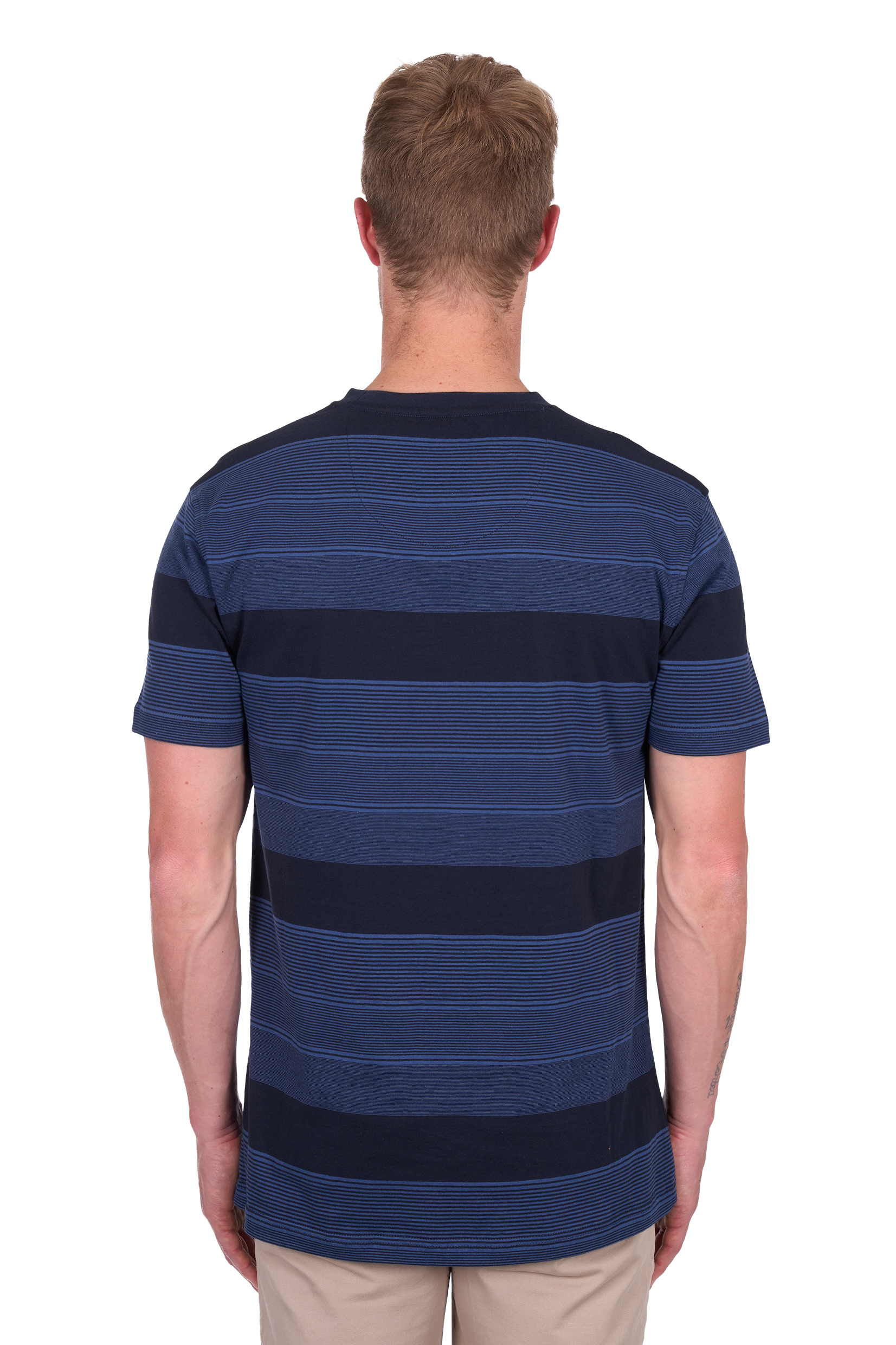 Men’s Edward Stripe 1 Pocket Short Sleeve Tee