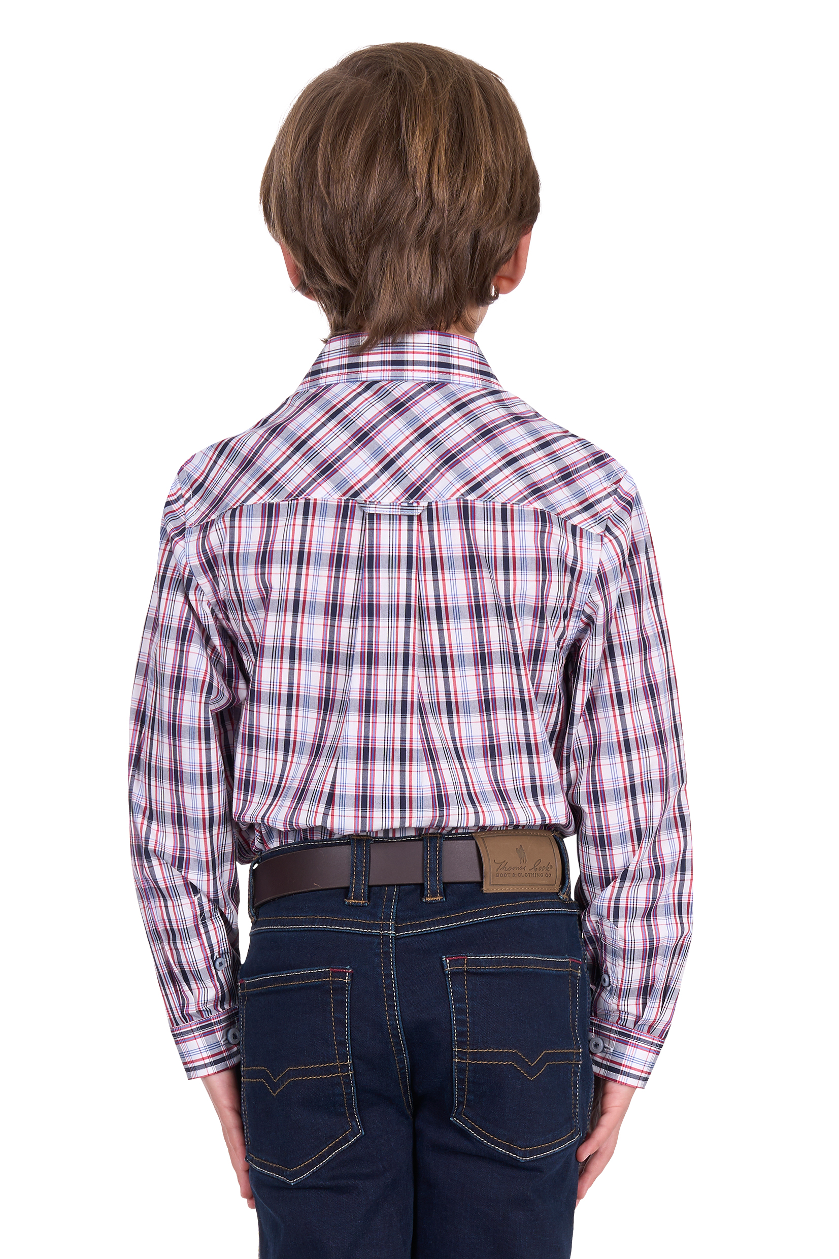 Boy’s Jeff Check 2 Pocket Long Sleeve Shirt